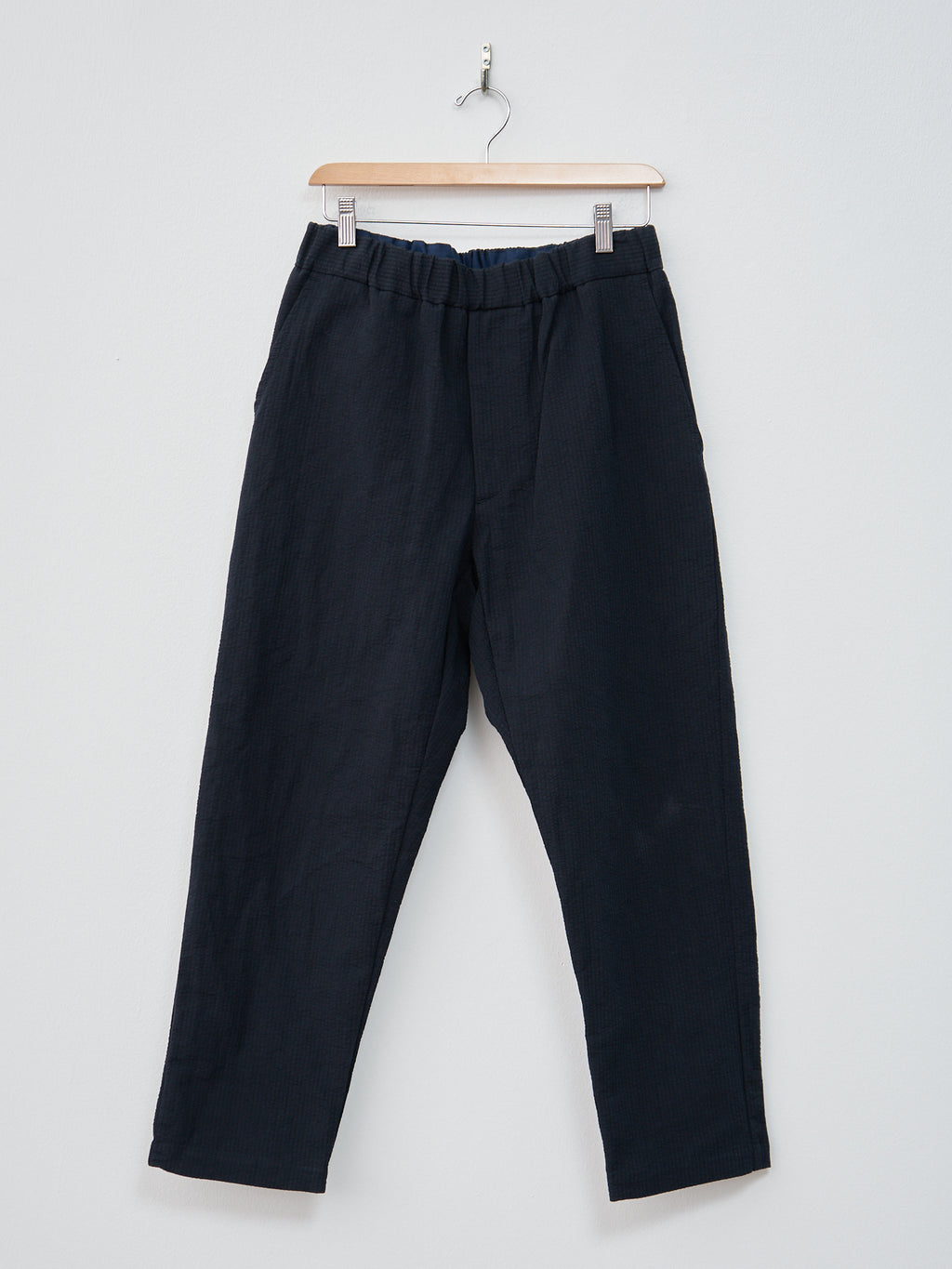 Namu Shop - Fujito Seersucker Easy Pants - Dark Navy