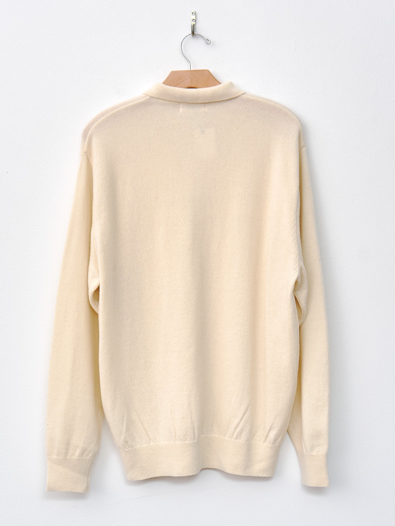Namu Shop - Fujito Knit Polo Sweater - Natural