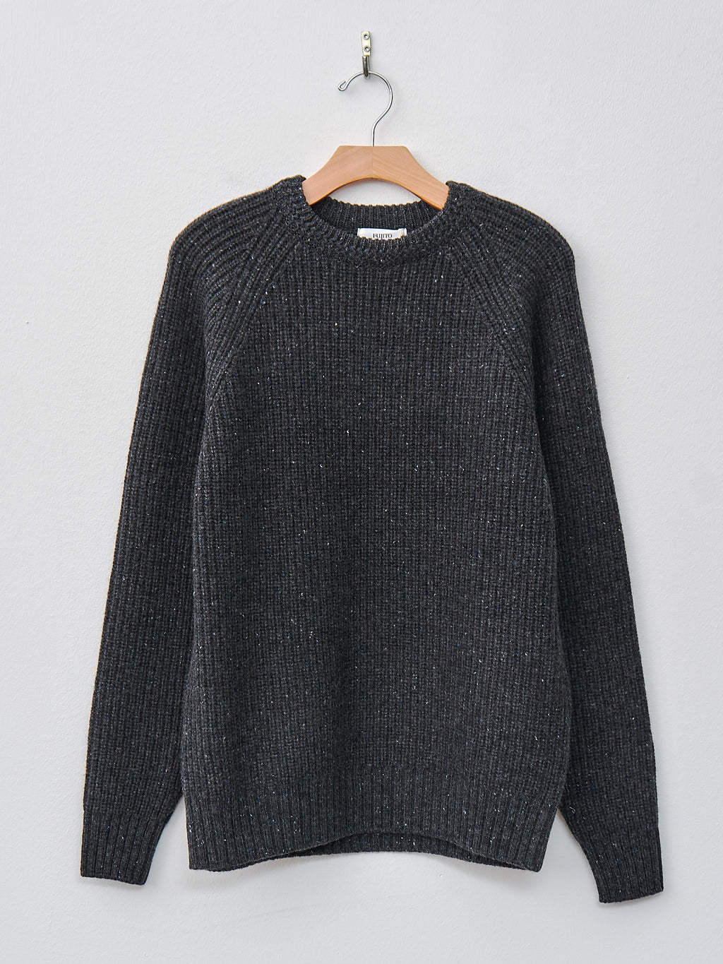 Namu Shop - Fujito Rib Knit Sweater - Charcoal