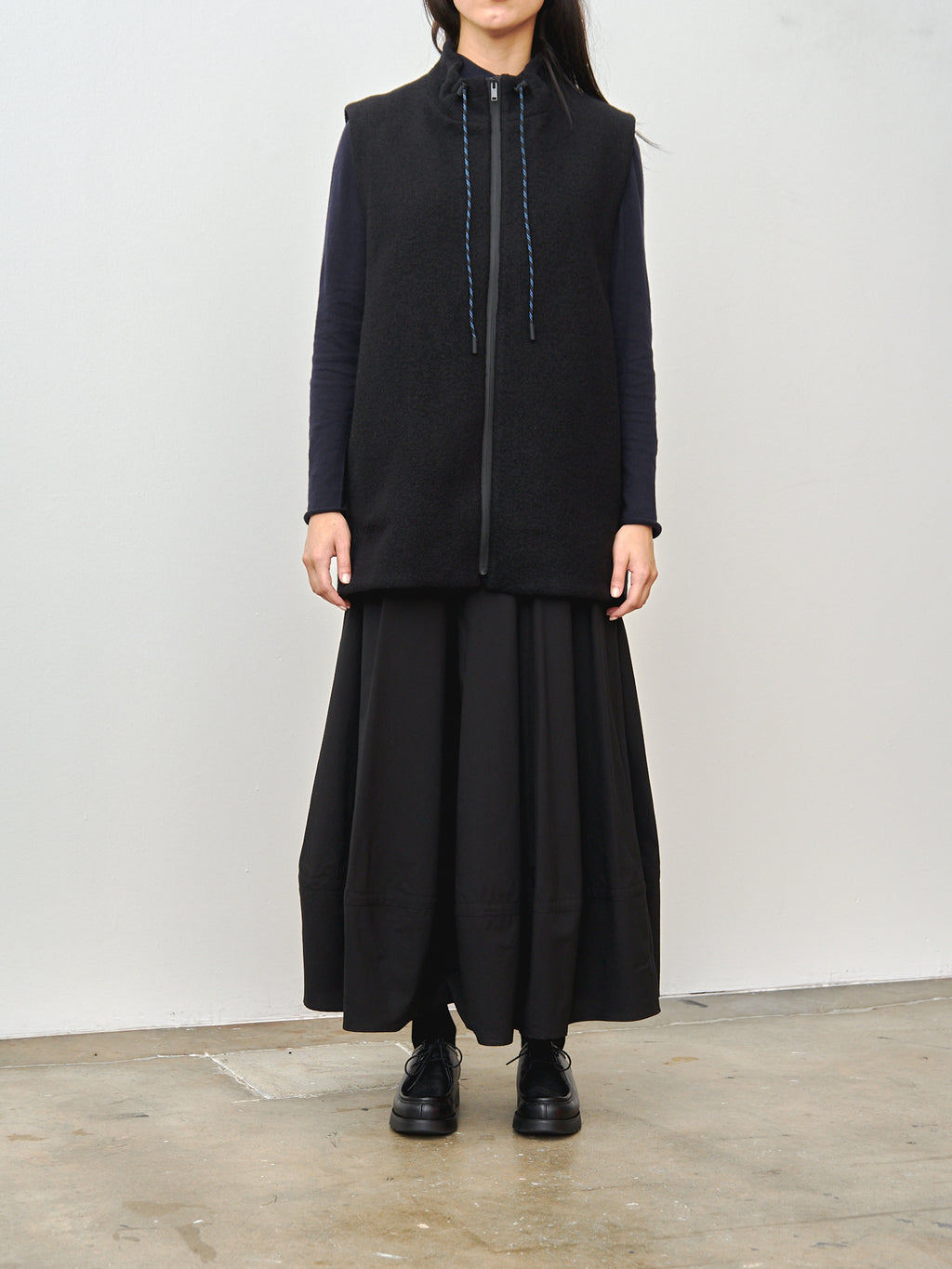Namu Shop - Toogood The Wayfinder Gilet - Wool Fleece Flint