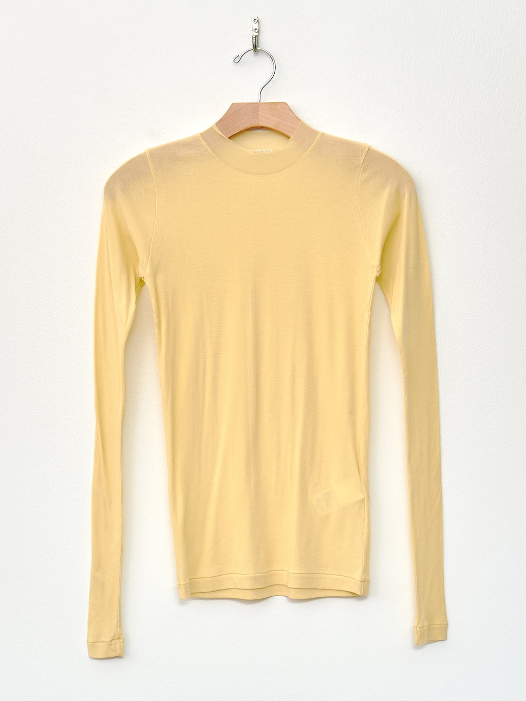 Namu Shop - Auralee High Gauge Sheer Rib L/S Tee - Yellow