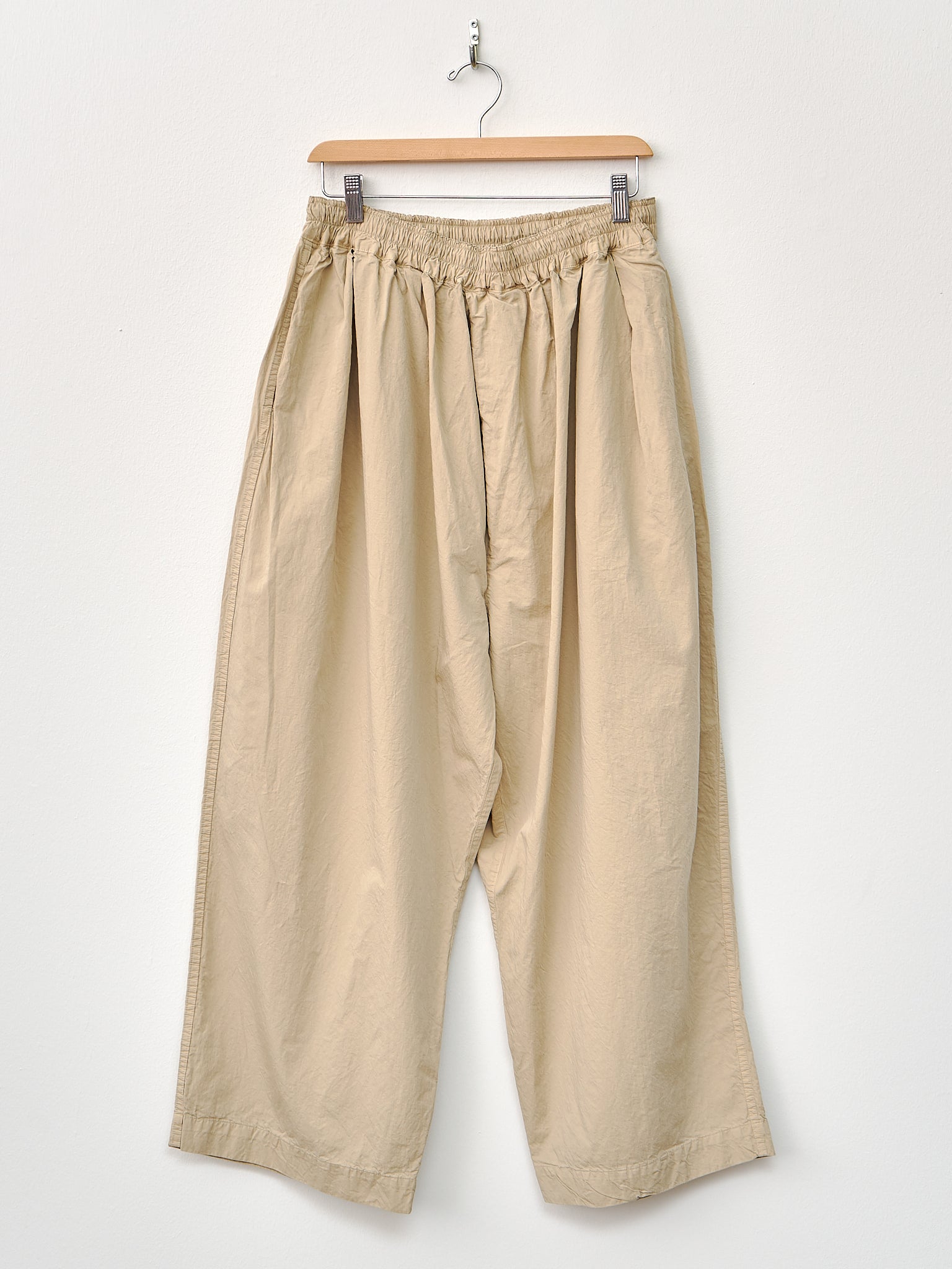 Namu Shop - Veritecoeur Unisex Easy Tuck Pants - Beige