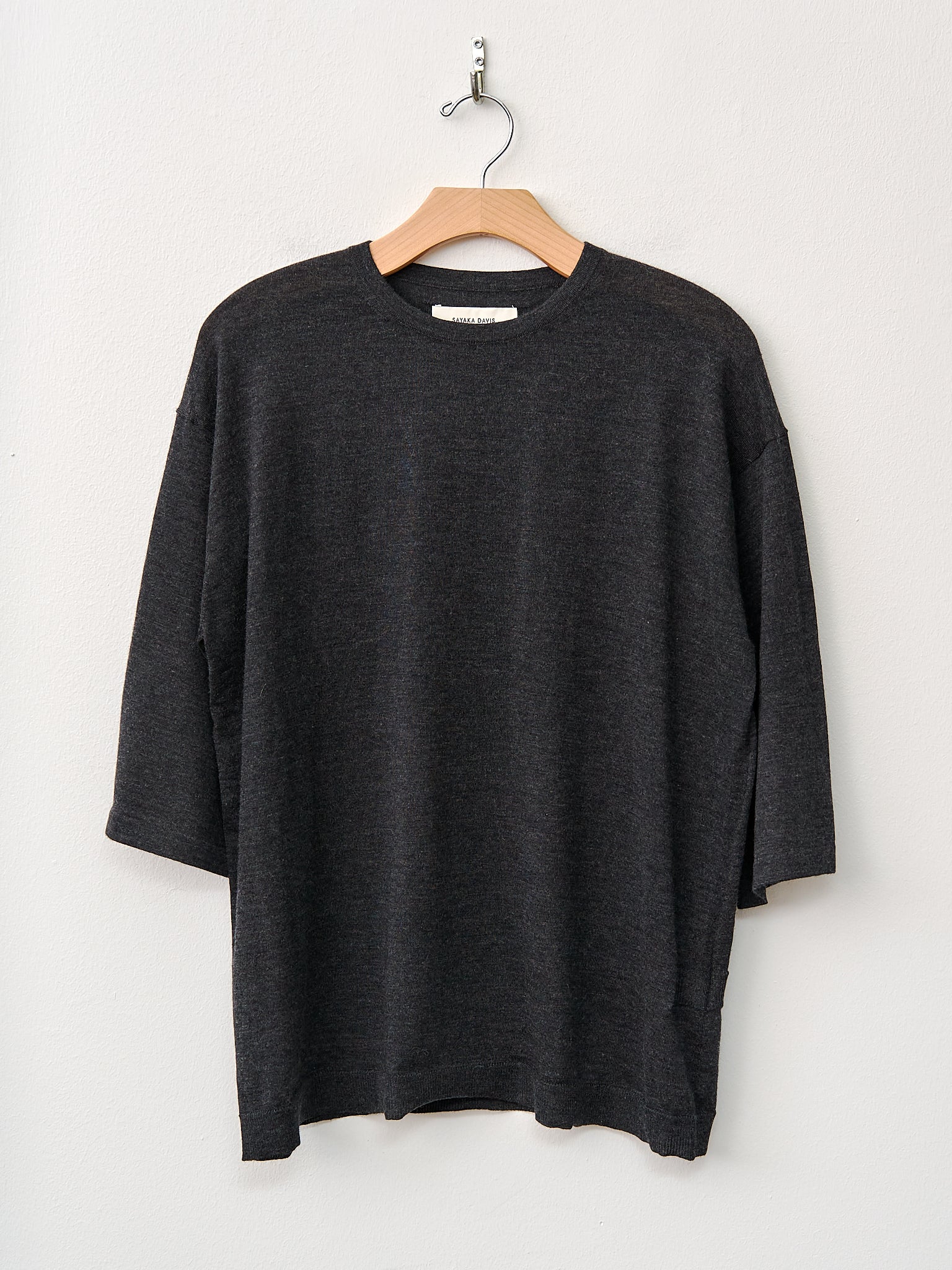 Namu Shop - Sayaka Davis Cashmere Tee - Charcoal