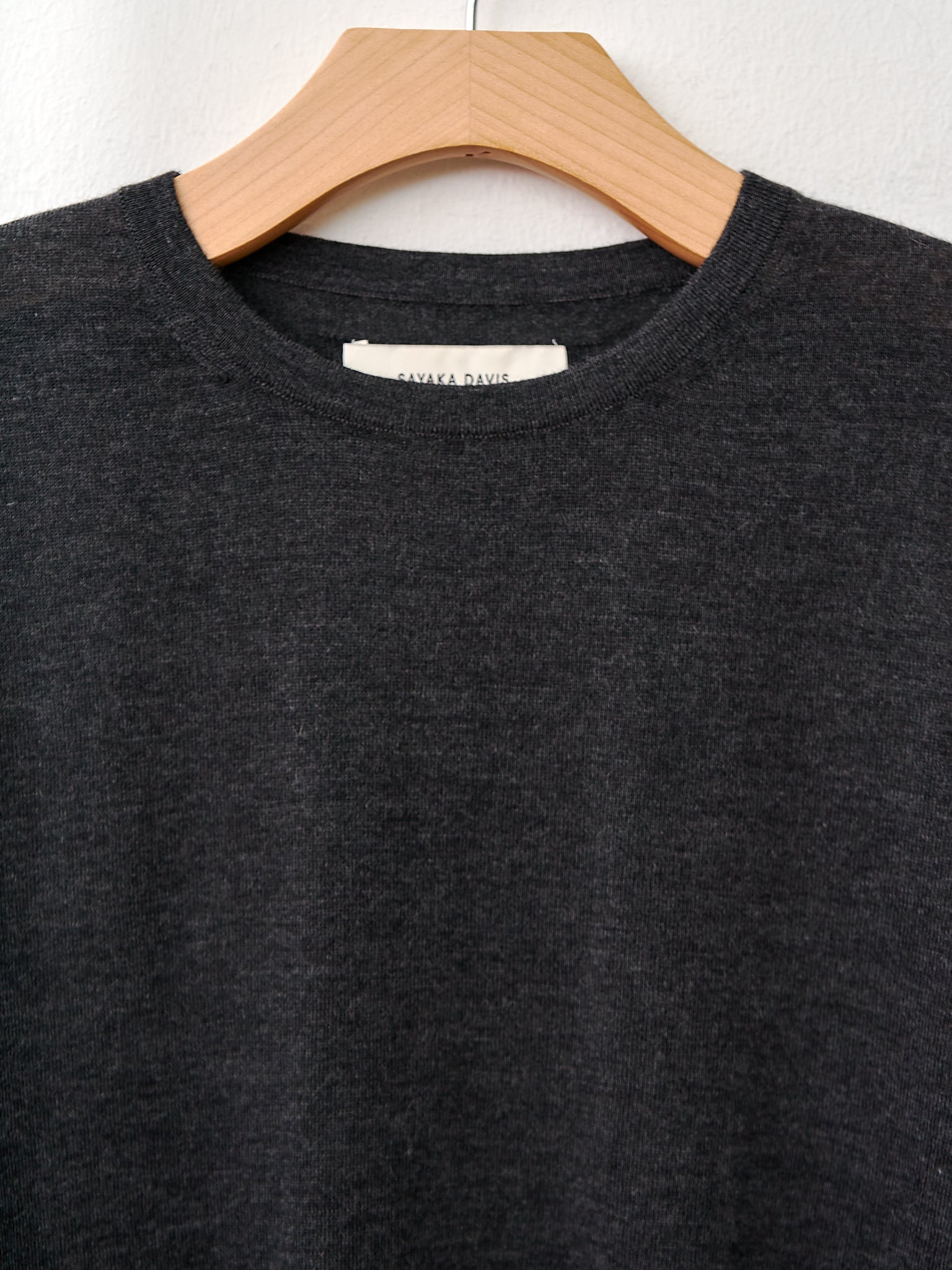 Namu Shop - Sayaka Davis Cashmere Tee - Charcoal