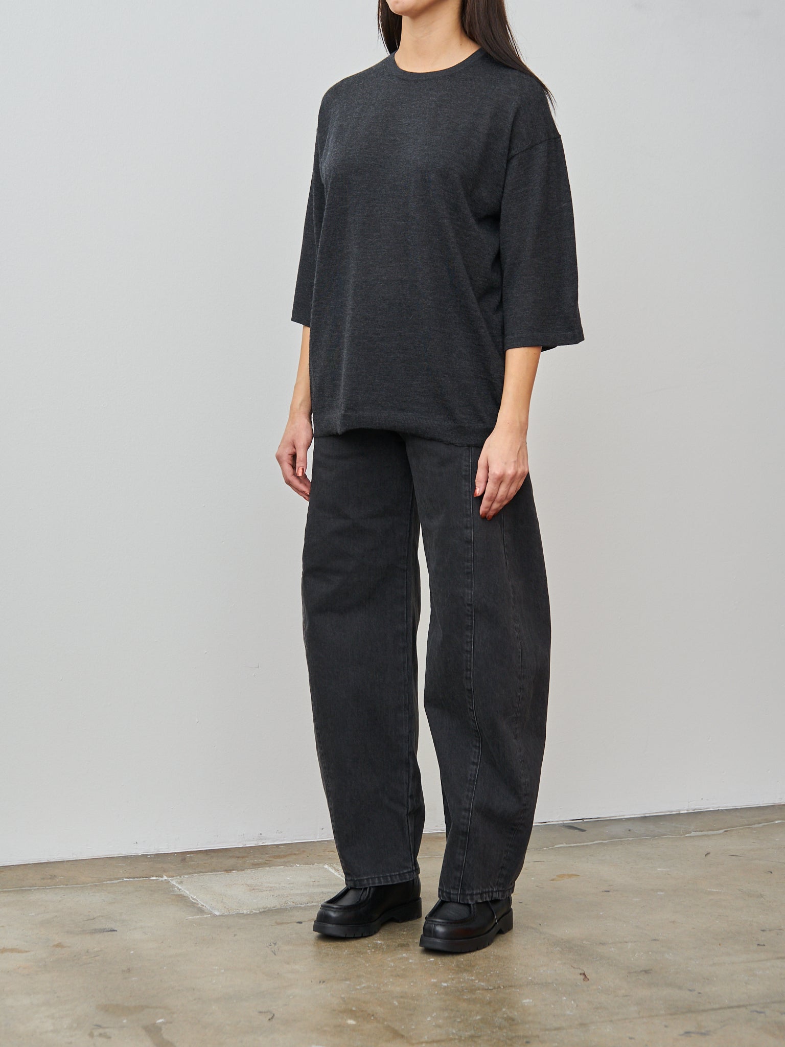 Namu Shop - Sayaka Davis Cashmere Tee - Charcoal