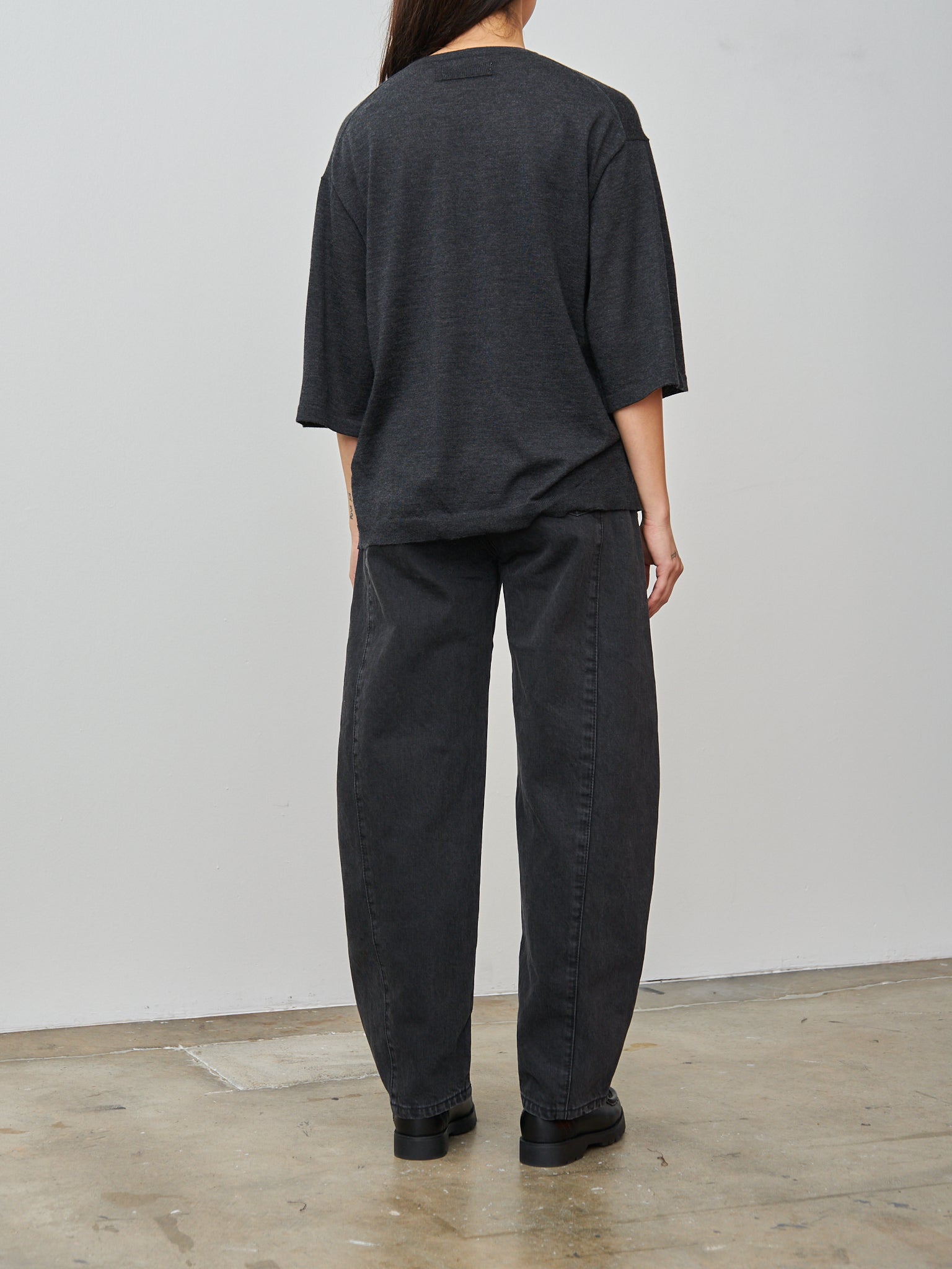 Namu Shop - Sayaka Davis Cashmere Tee - Charcoal