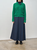 Namu Shop - Aton Super Kid Mohair Polo Cardigan - Green