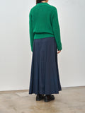 Namu Shop - Aton Super Kid Mohair Polo Cardigan - Green