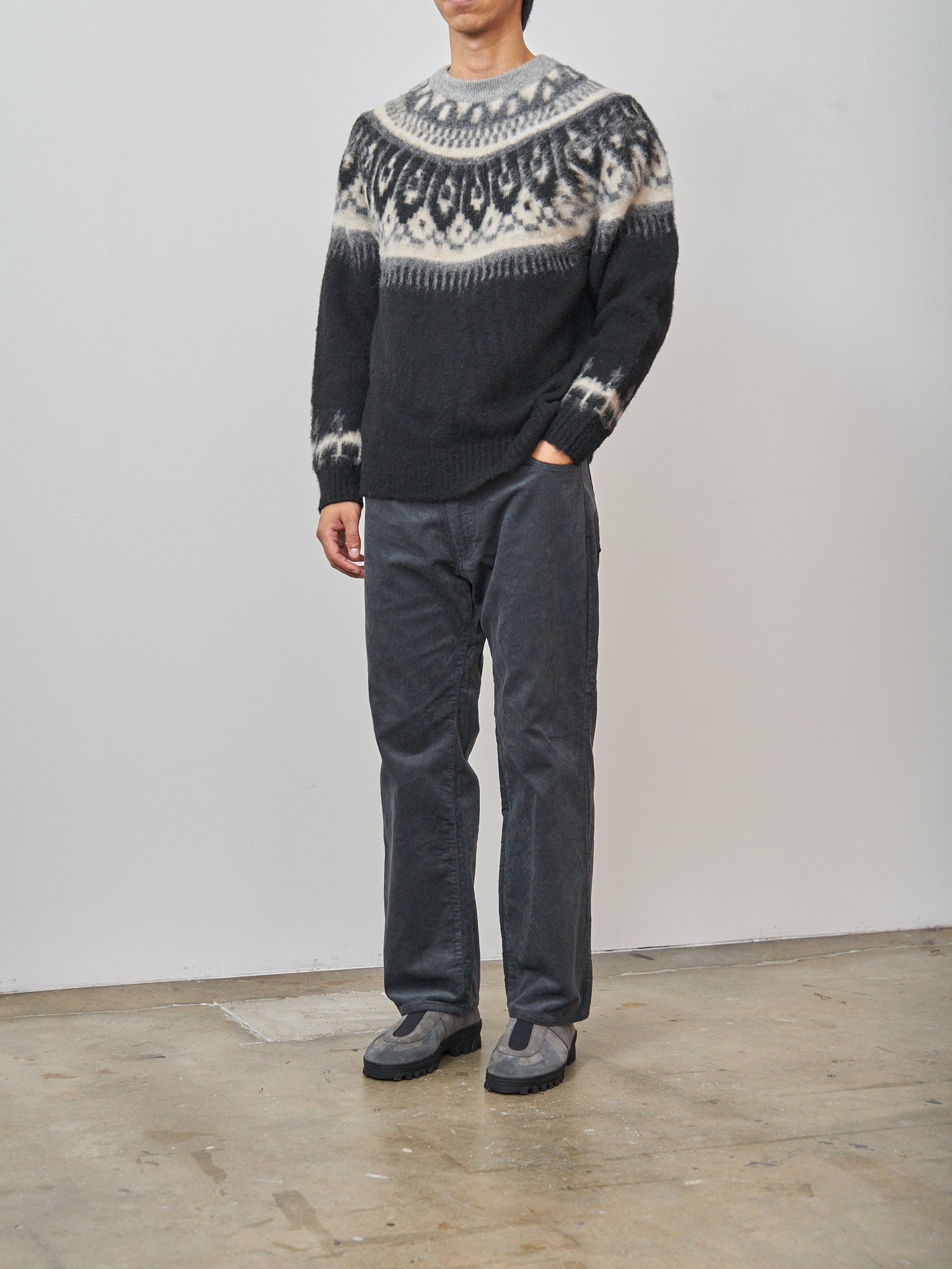 Namu Shop - Fujito Cowboy Pants - Charcoal
