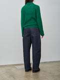 Namu Shop - Aton Super Kid Mohair Polo Cardigan - Green