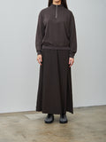 Namu Shop - Aton Hand Dyed Nylon Flared Skirt - Brown