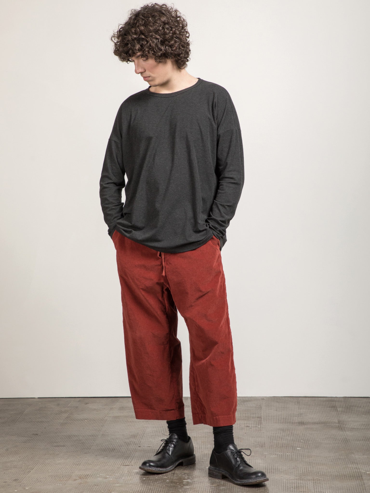 Namu Shop - Album di Famiglia Velvet W&S Trousers - Red