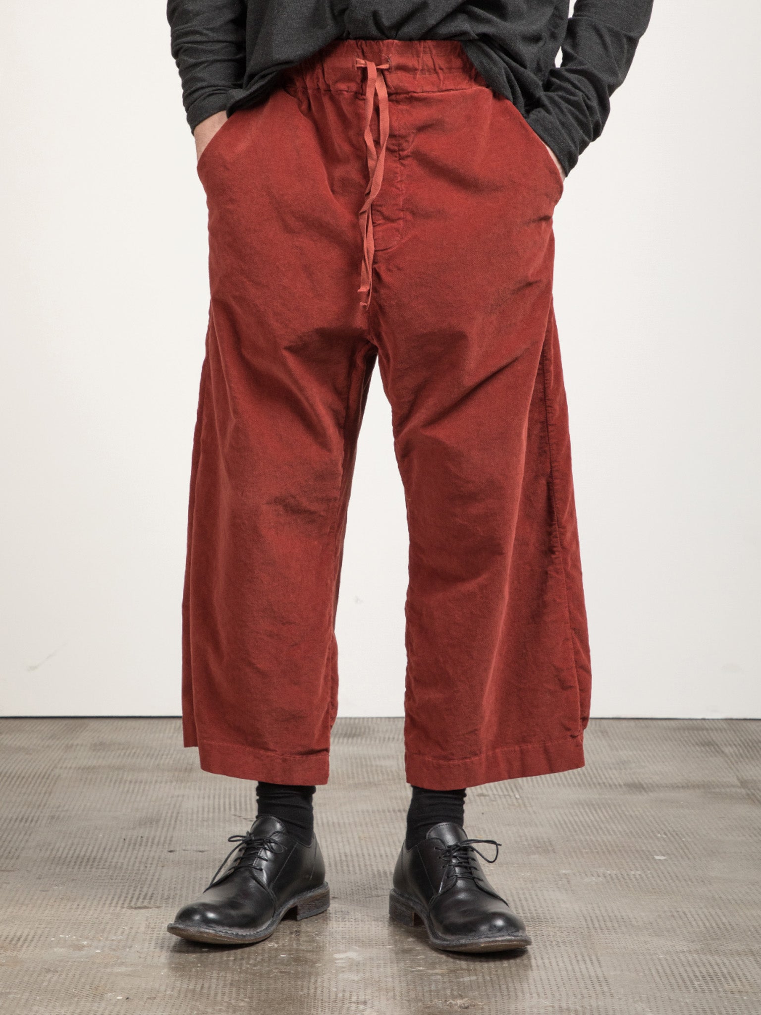 Namu Shop - Album di Famiglia Velvet W&S Trousers - Red