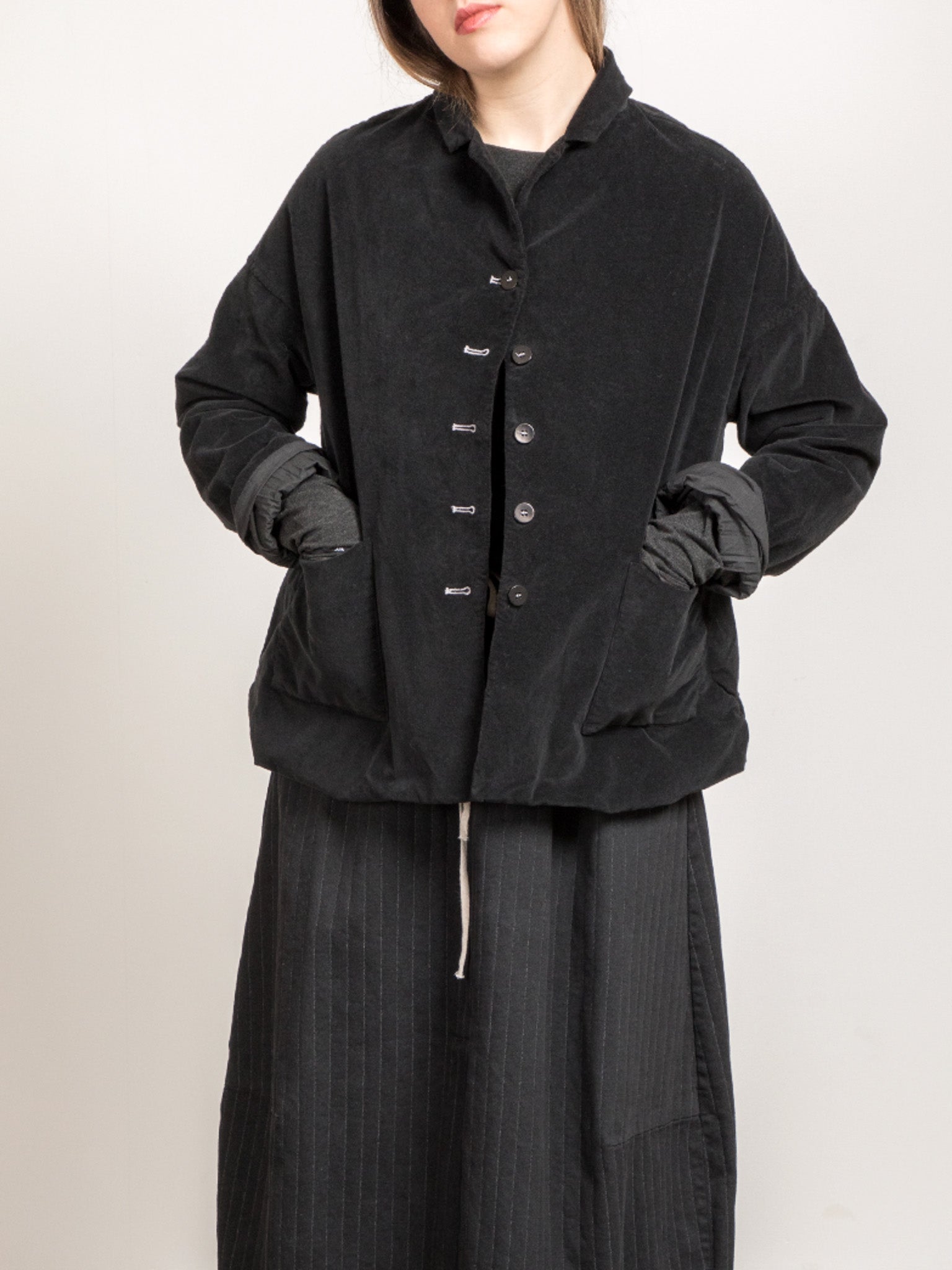 Namu Shop - Album di Famiglia Velvet Loose Blazer - Olive