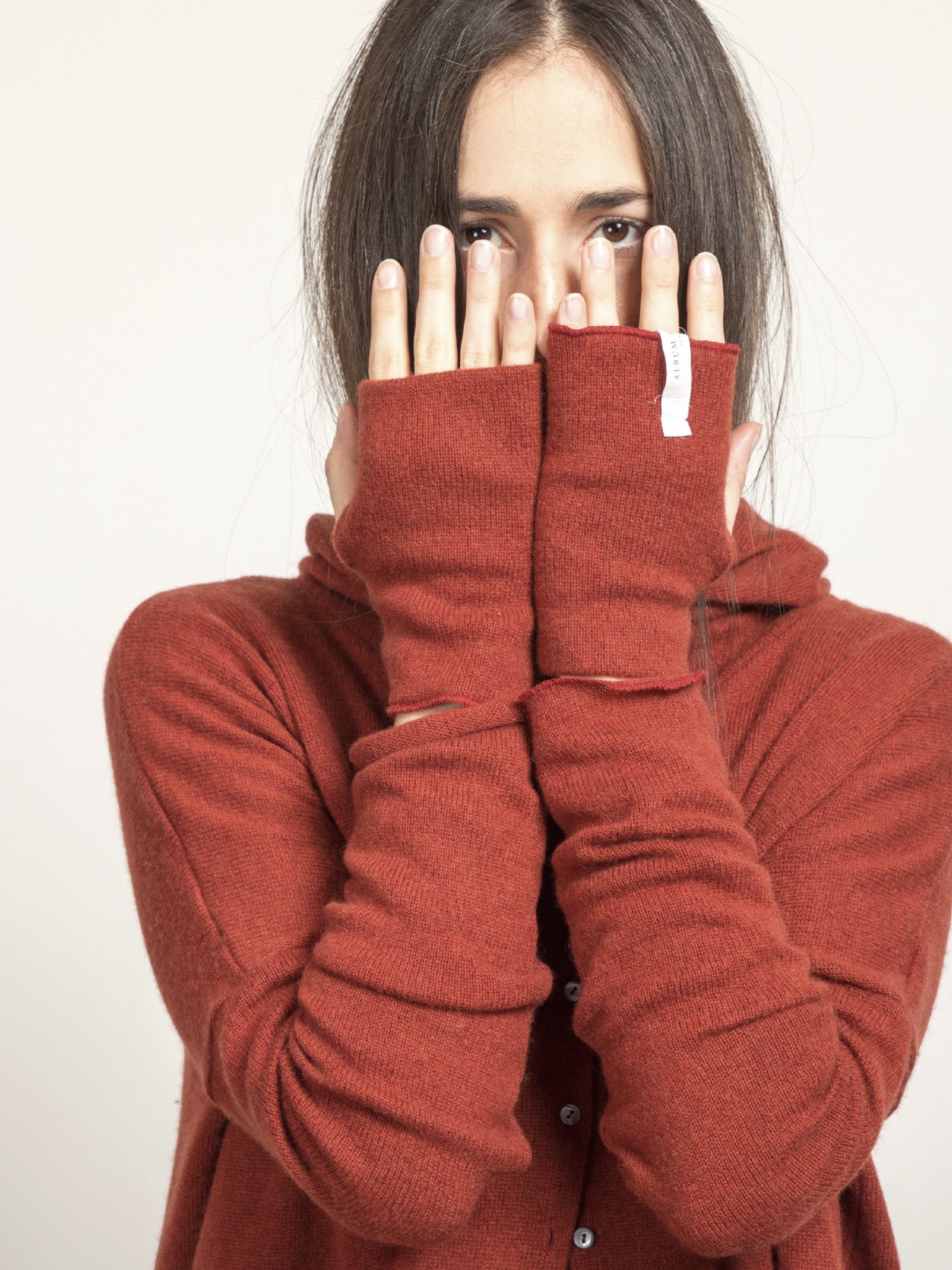 Namu Shop - Album di Famiglia Short Fingerless Gloves WS - Slate