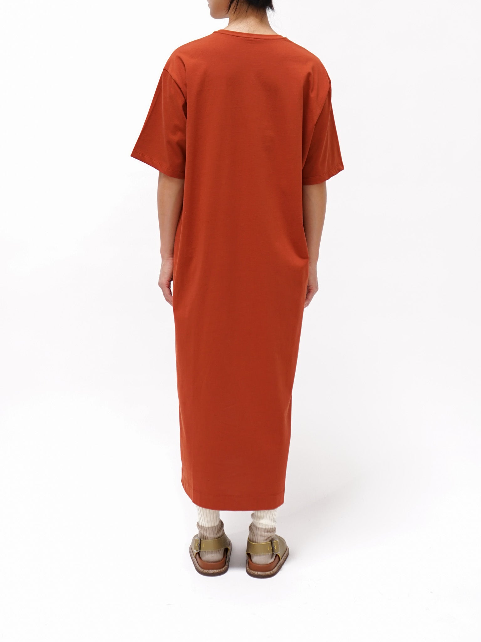 Namu Shop - Yleve Organic Cotton Tee Dress - Brick