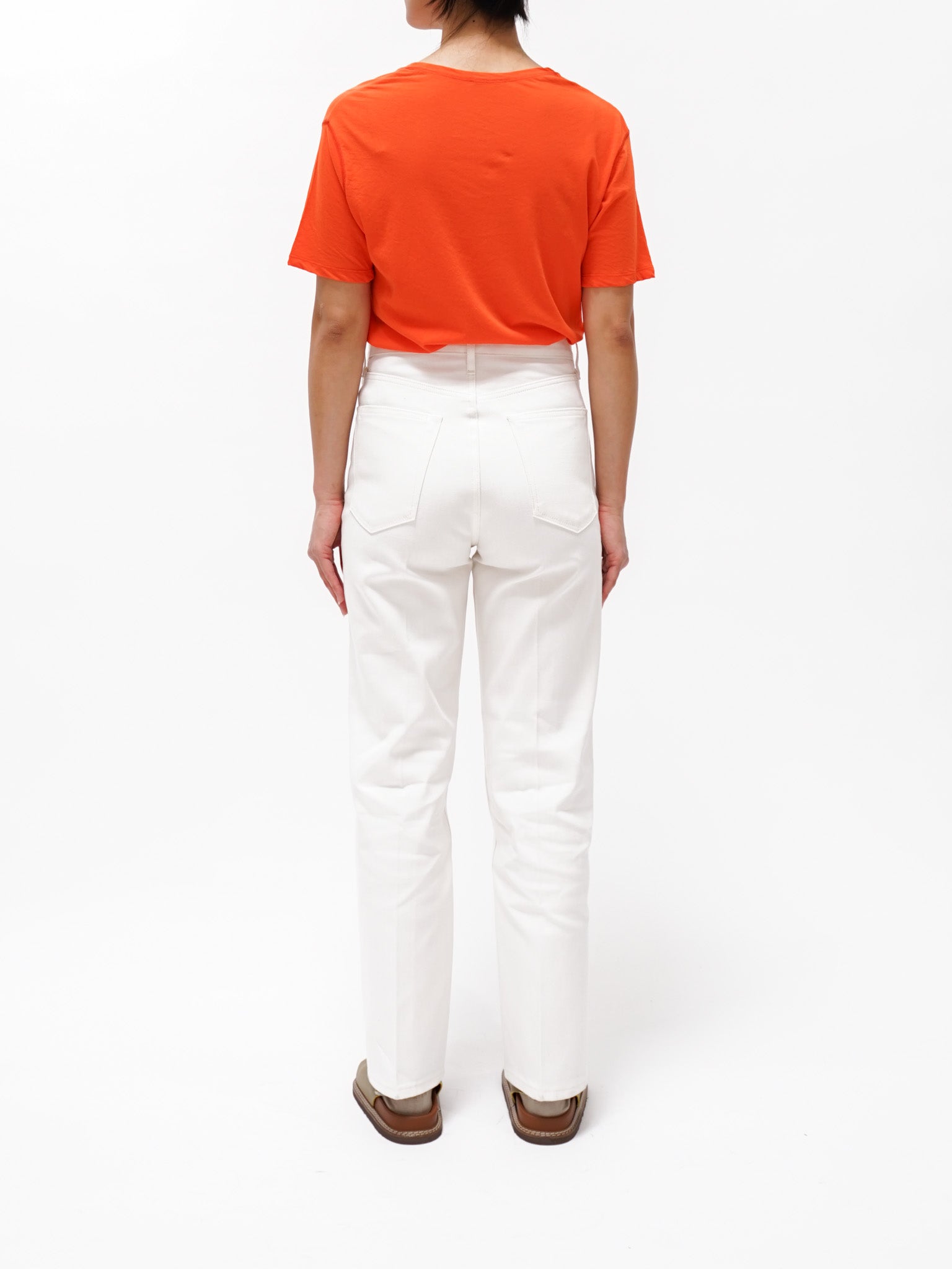 Namu Shop - Yleve Co/Li Sheer Jersey Short Sleeve Pullover - Vermillion