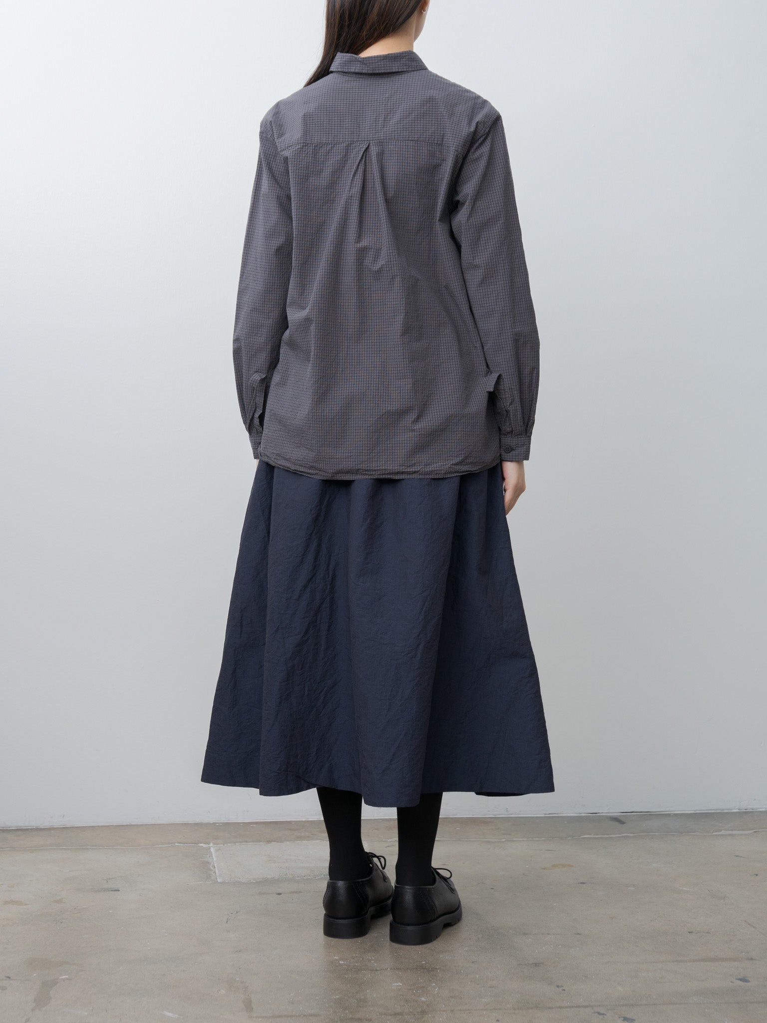 Loose Tyrol Shirt - Gray Check