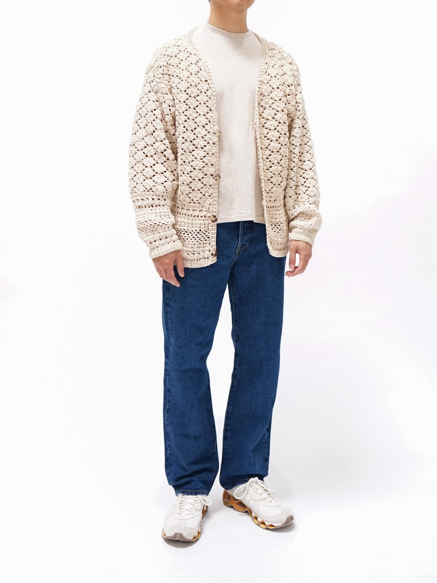 Namu Shop - Niche MacMahon Knitting Mills Crochet Cardigan