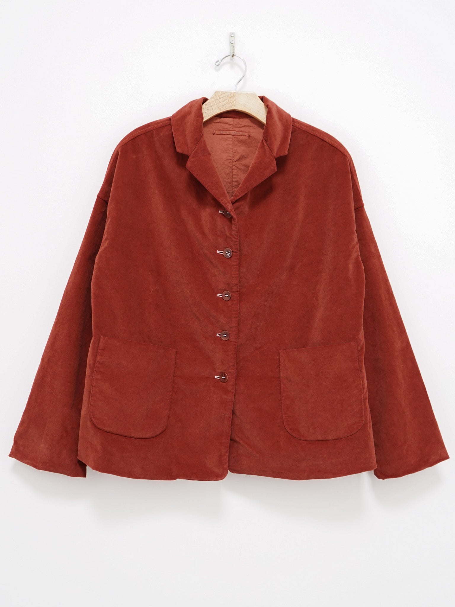Namu Shop - Album di Famiglia Velvet Loose Blazer - Red