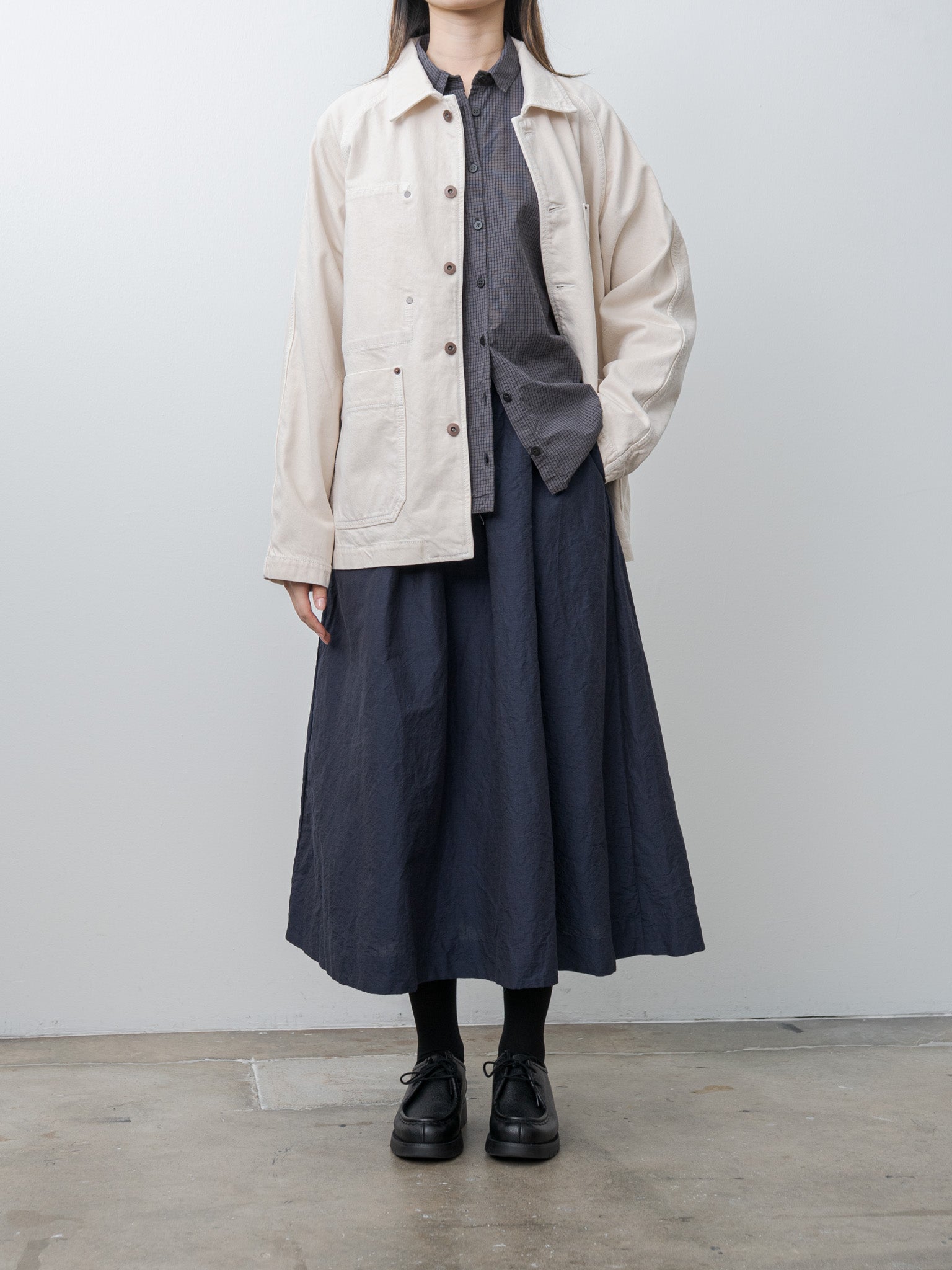 Loose Tyrol Shirt - Gray Check