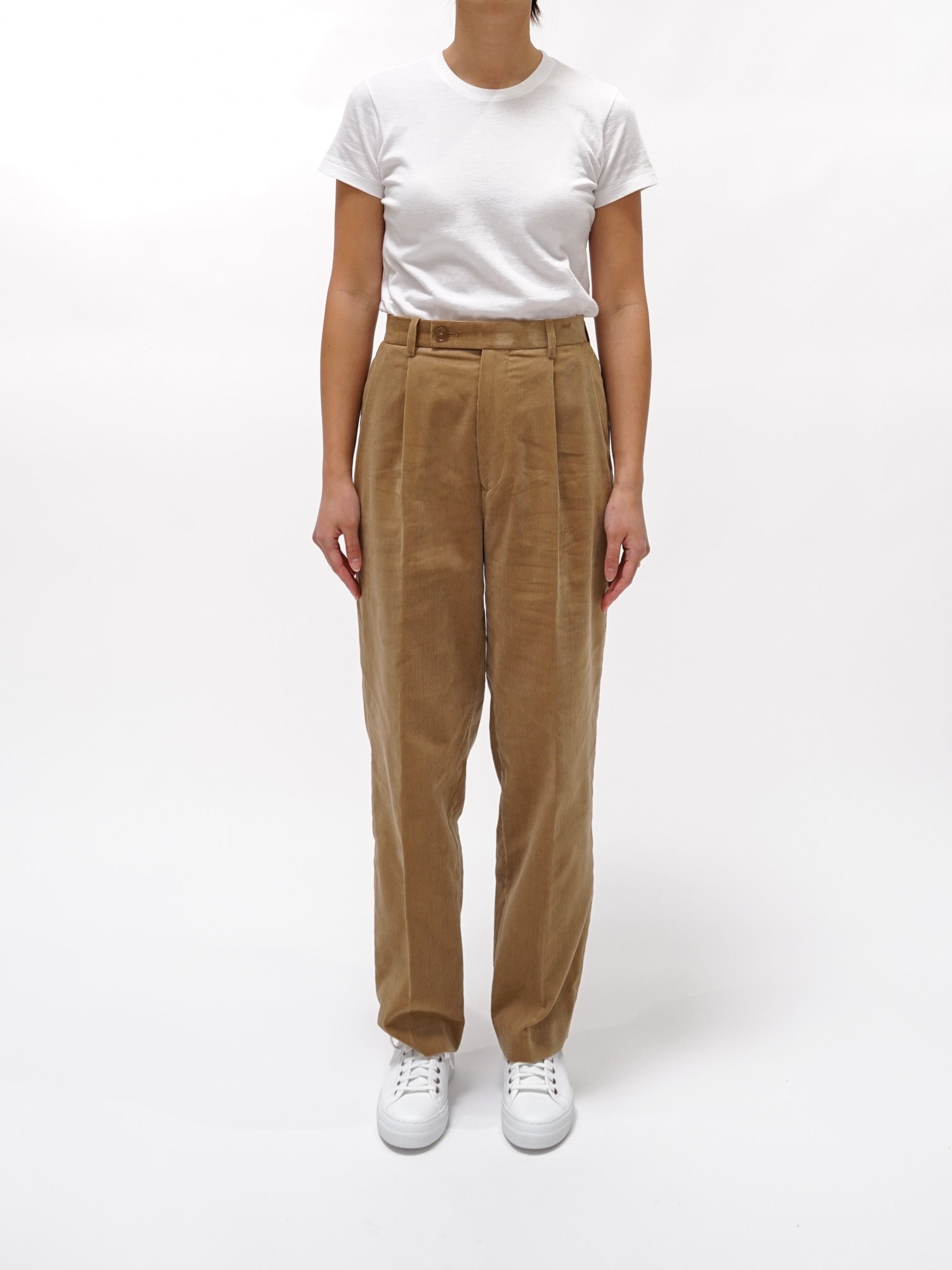 Namu Shop - Auralee Finx Corduroy Slacks - Light Brown