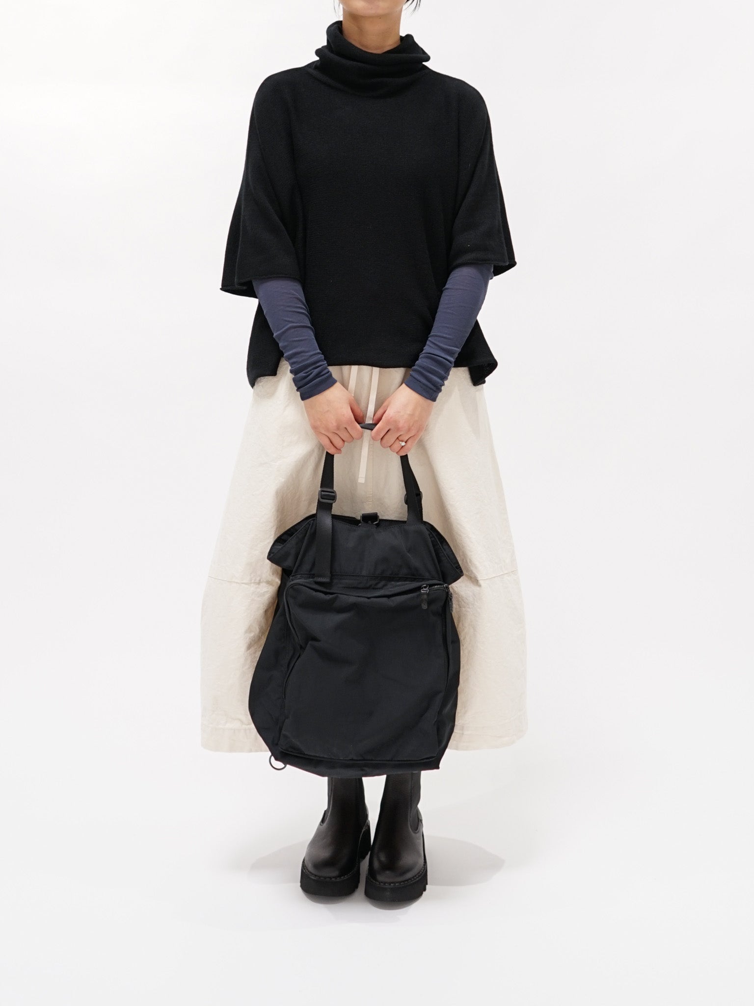 Namu Shop - Auralee High Gauge Sheer Rib L/S Tee - Navy