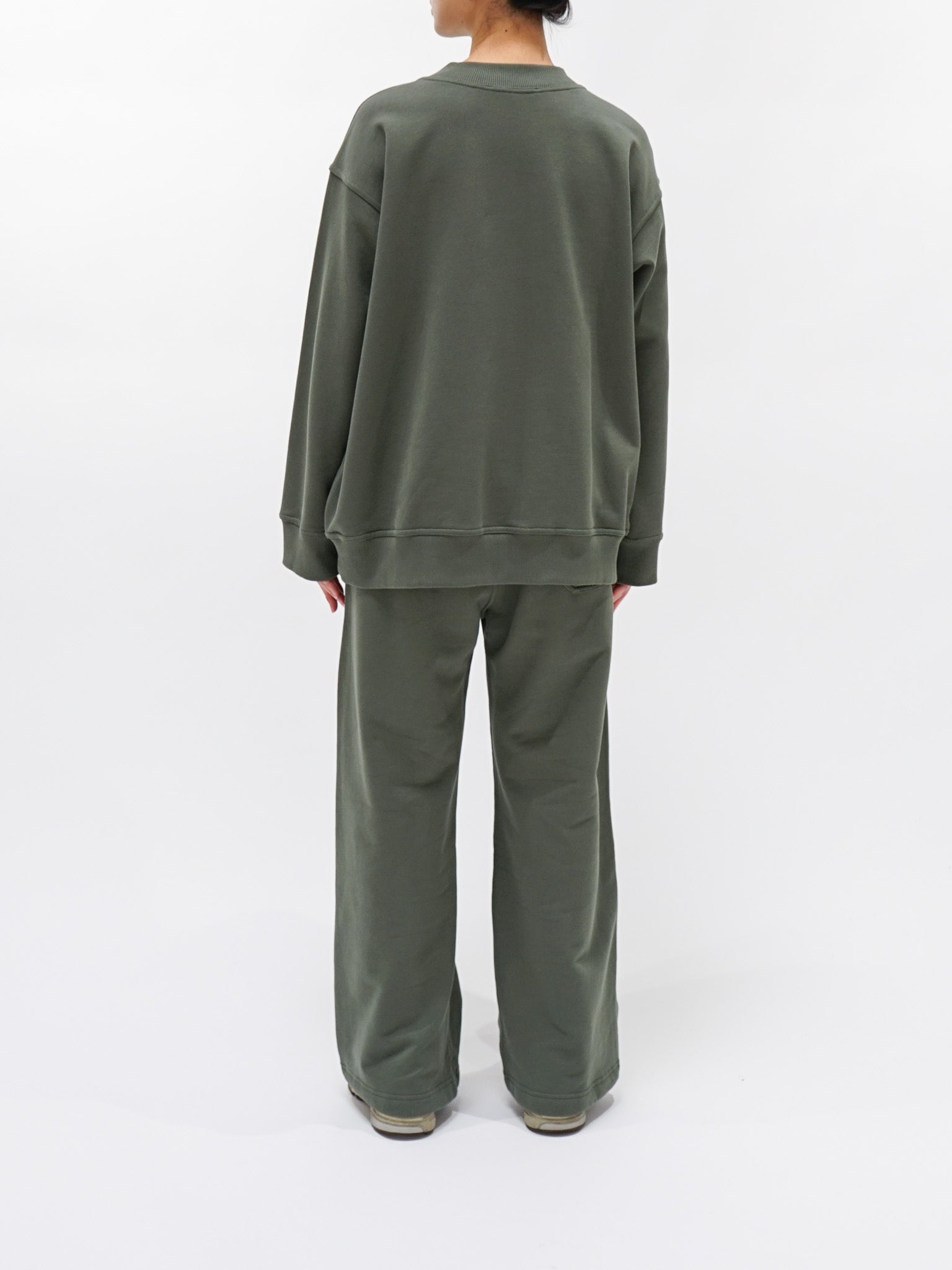 Namu Shop - Sofie D'Hoore Taste Cotton Fleece Sweatshirt - Khaki