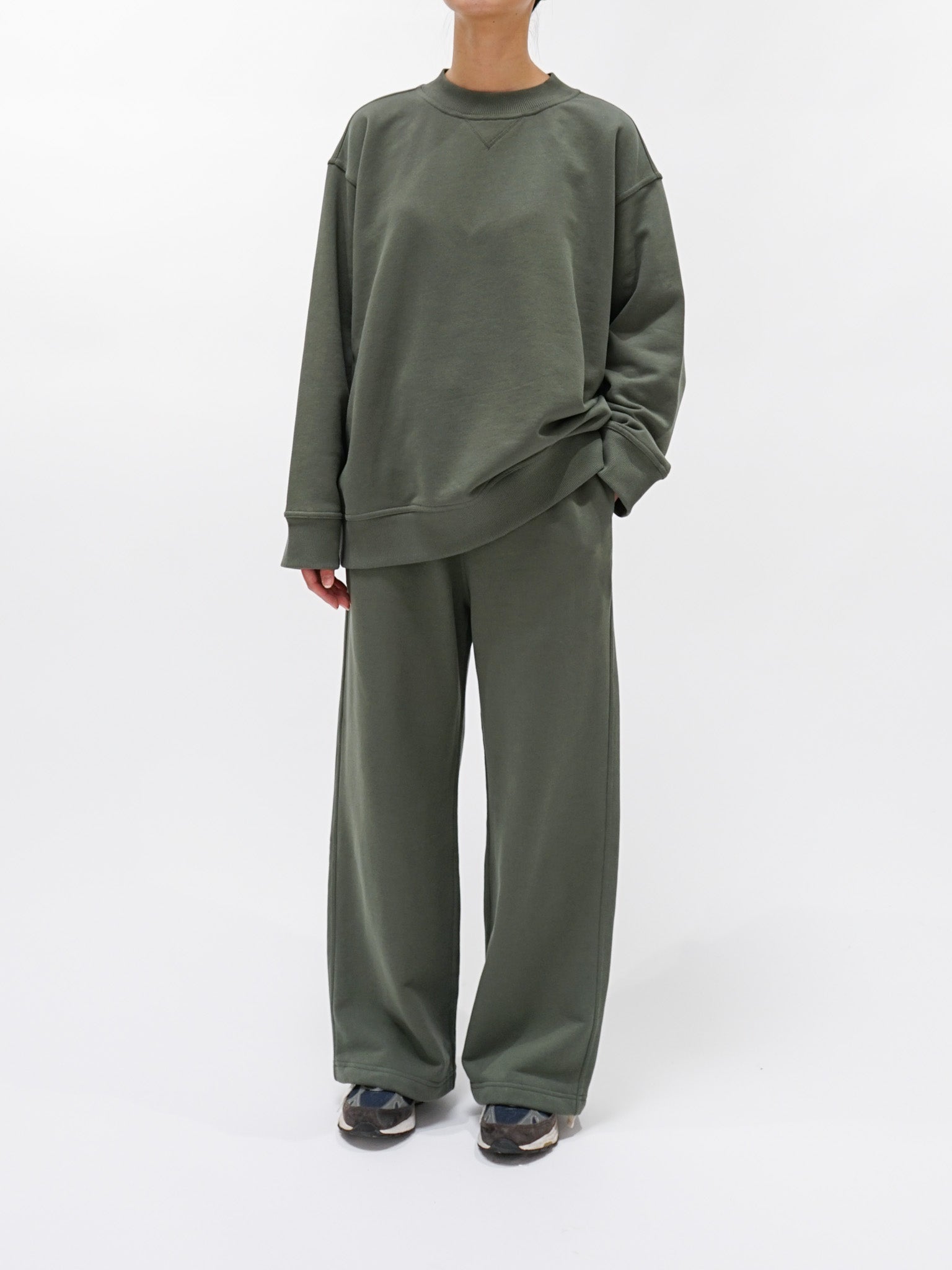 Namu Shop - Sofie D'Hoore Tower Cotton Fleece Joggers - Khaki