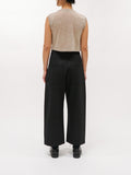 Namu Shop - Auralee Super Soft Wool Sheer Jersey Short Sleeveless - Top Beige