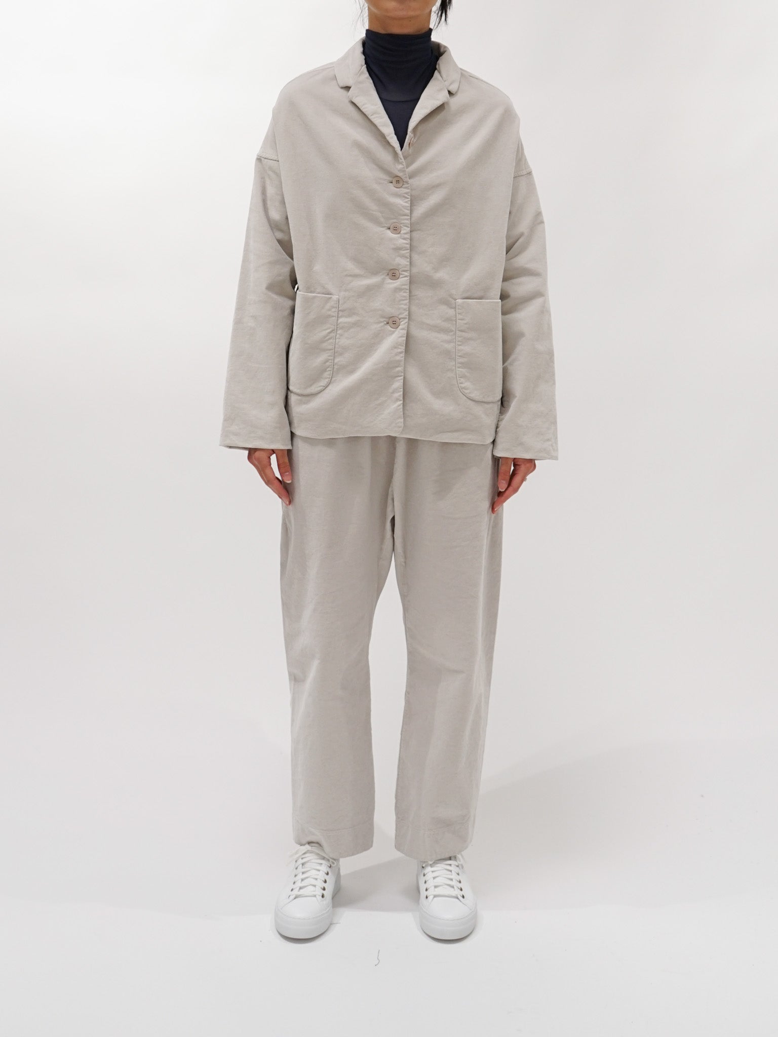 Namu Shop - Album di Famiglia Velvet Loose Blazer - Fog
