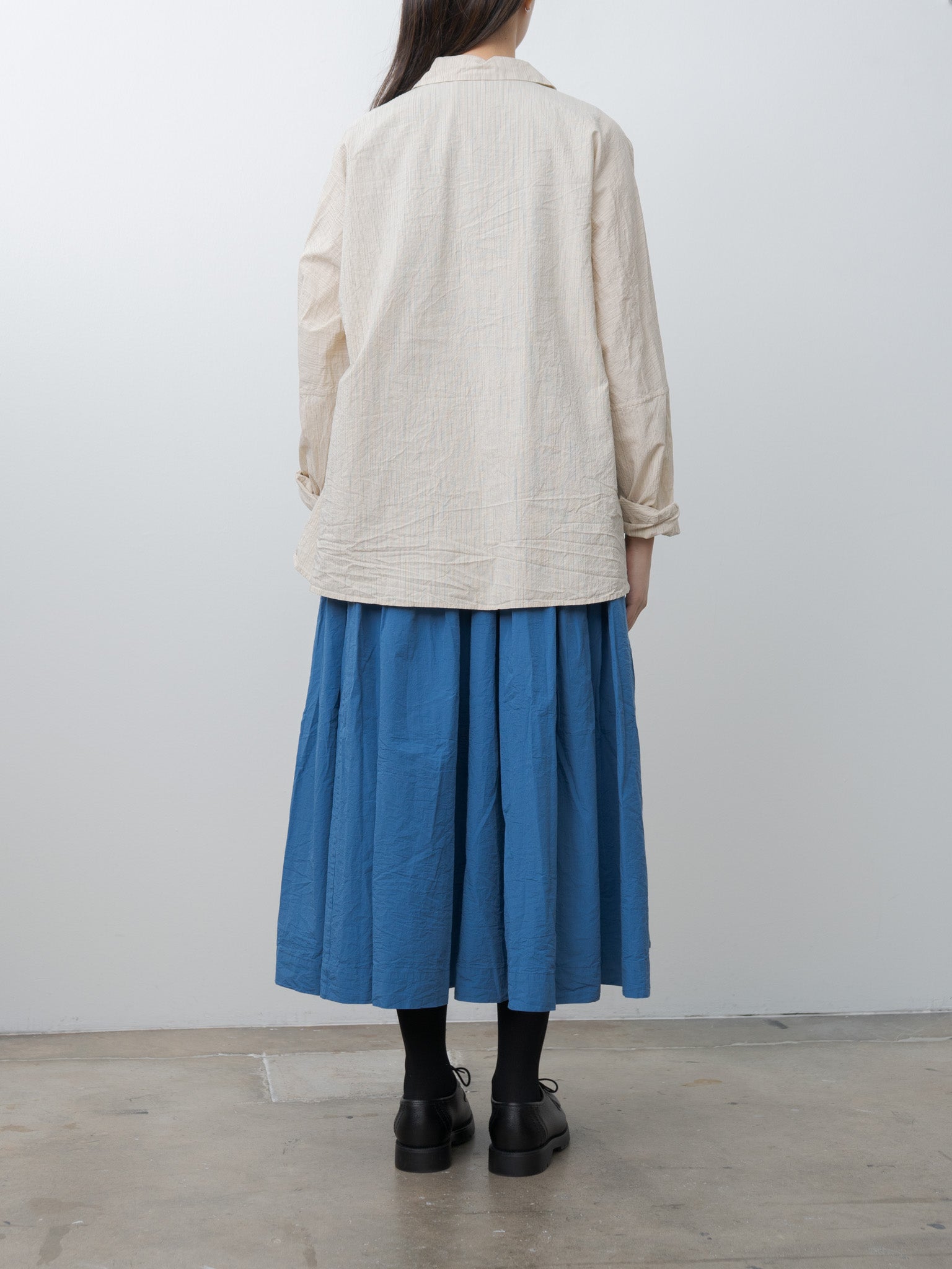 Waga LS Shirt WIND STRIPE - Nat Stripe