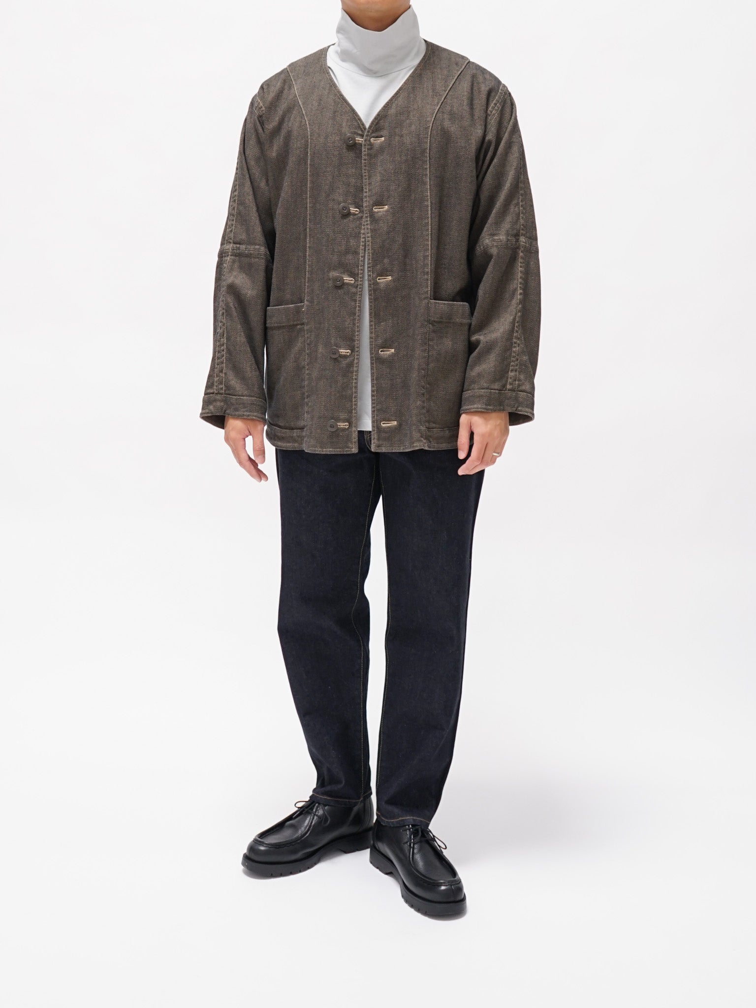 Namu Shop - ts(s) Garment Dye Oxford Reversible Jacket - Khaki