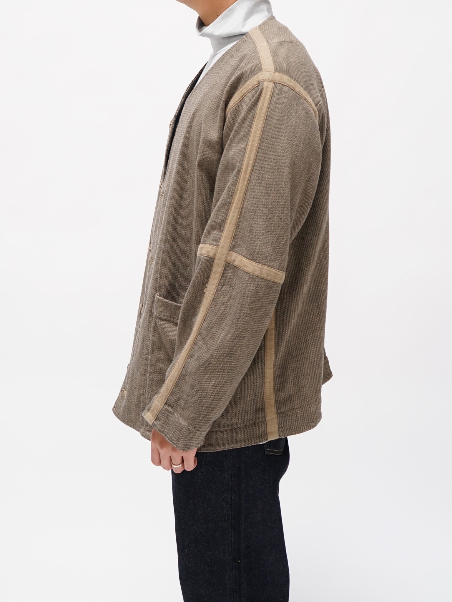 Namu Shop - ts(s) Garment Dye Oxford Reversible Jacket - Khaki