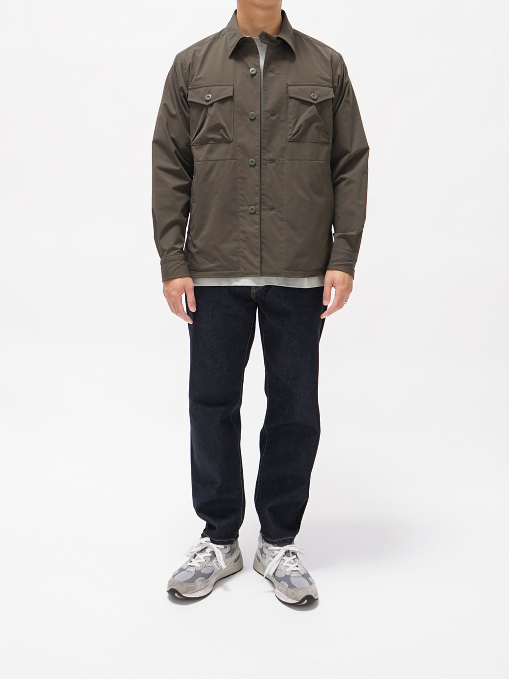 Namu Shop - ts(s) SOLOTEX Polyester Stretch CPO Shirt Jacket - Olive