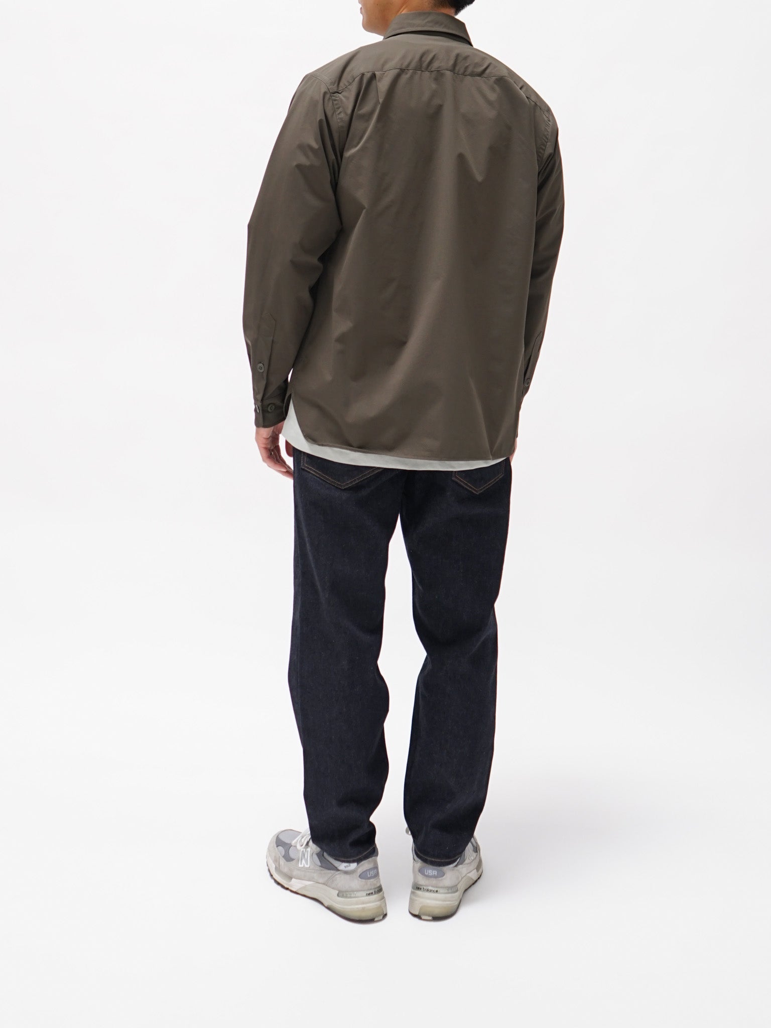 Namu Shop - ts(s) SOLOTEX Polyester Stretch CPO Shirt Jacket - Olive