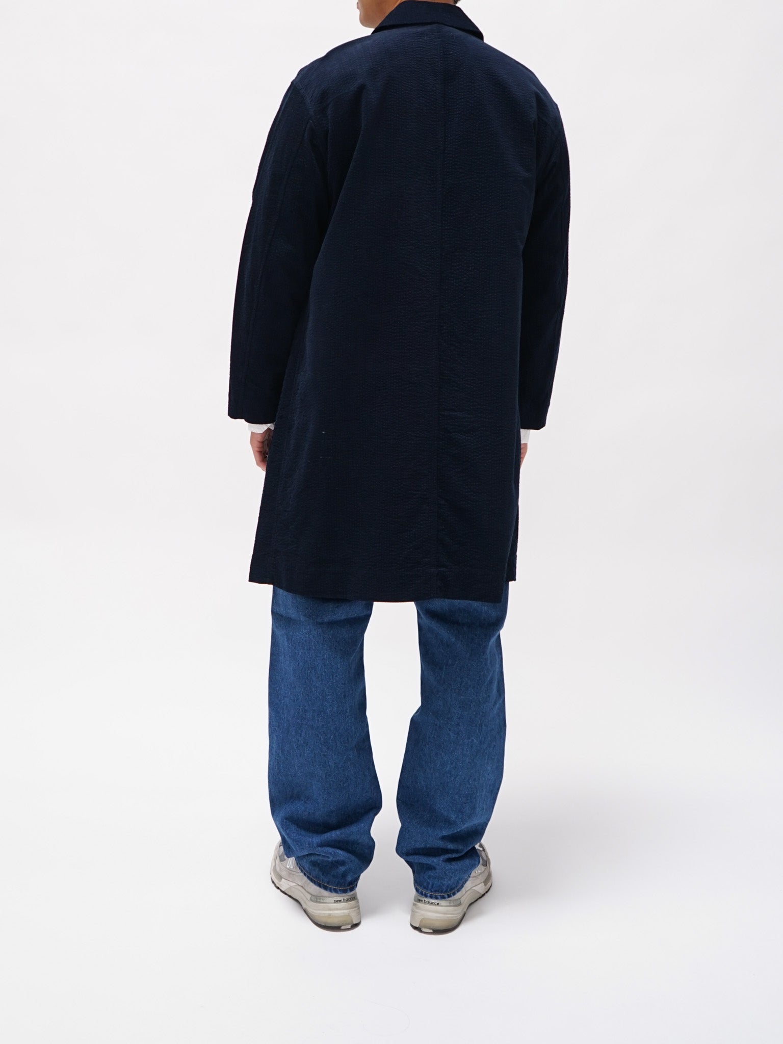 Namu Shop - ts(s) Cotton Ripple Corduroy Shirt Coat - Navy