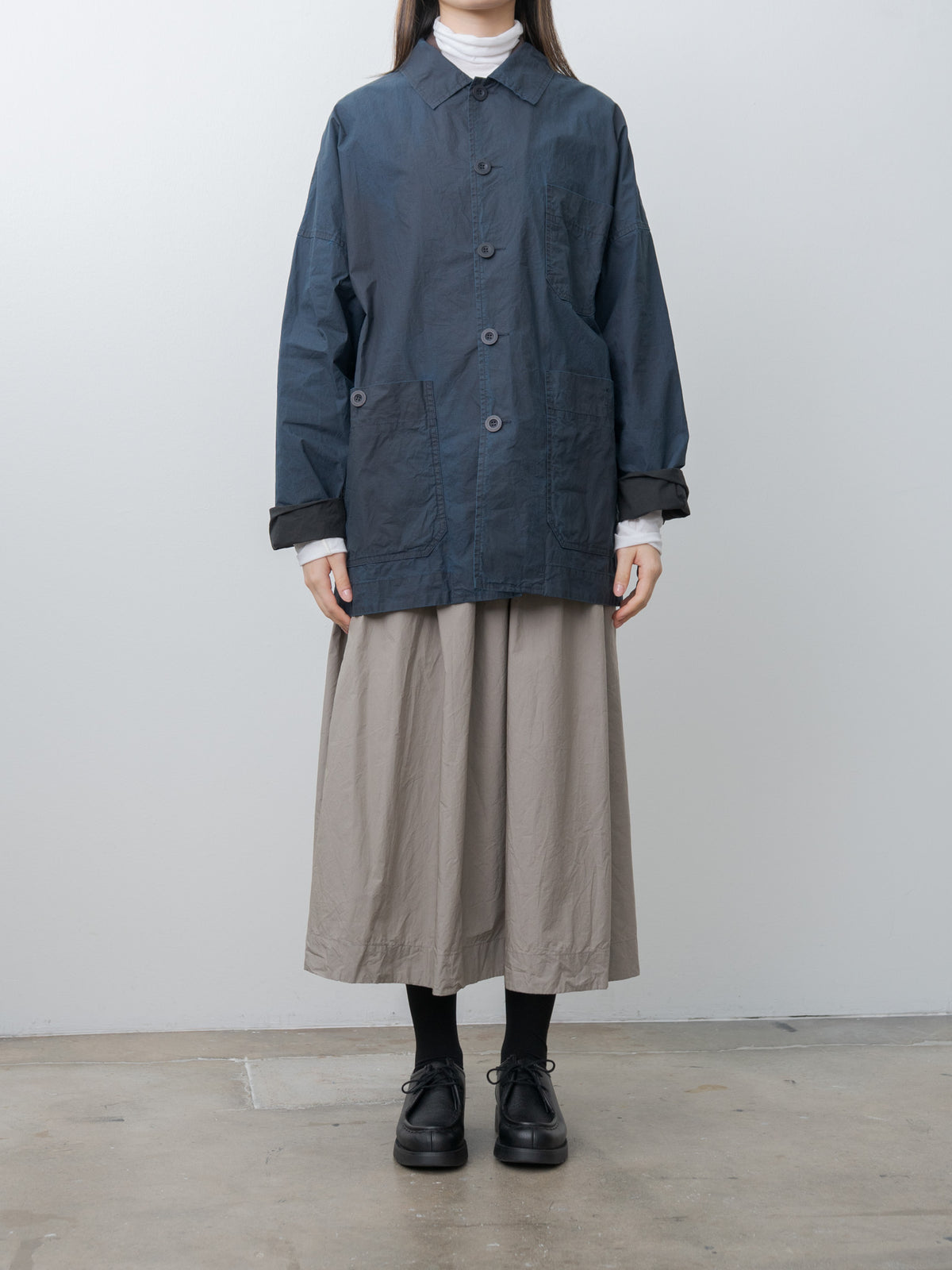 Namu Shop - Casey Casey Higa Travail Jacket PIGMENT WAX - Navy