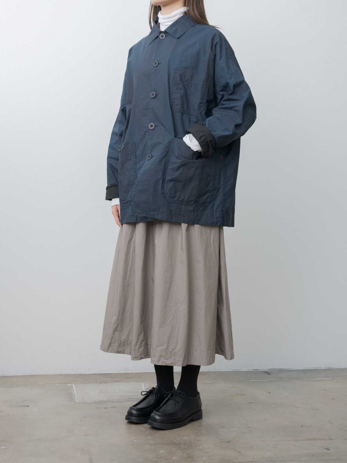 Namu Shop - Casey Casey Higa Travail Jacket PIGMENT WAX - Navy