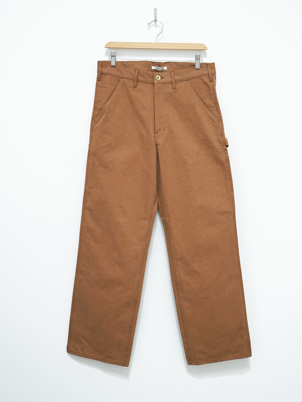 Namu Shop - Auralee Washed Heavy Canvas Pants - Brown