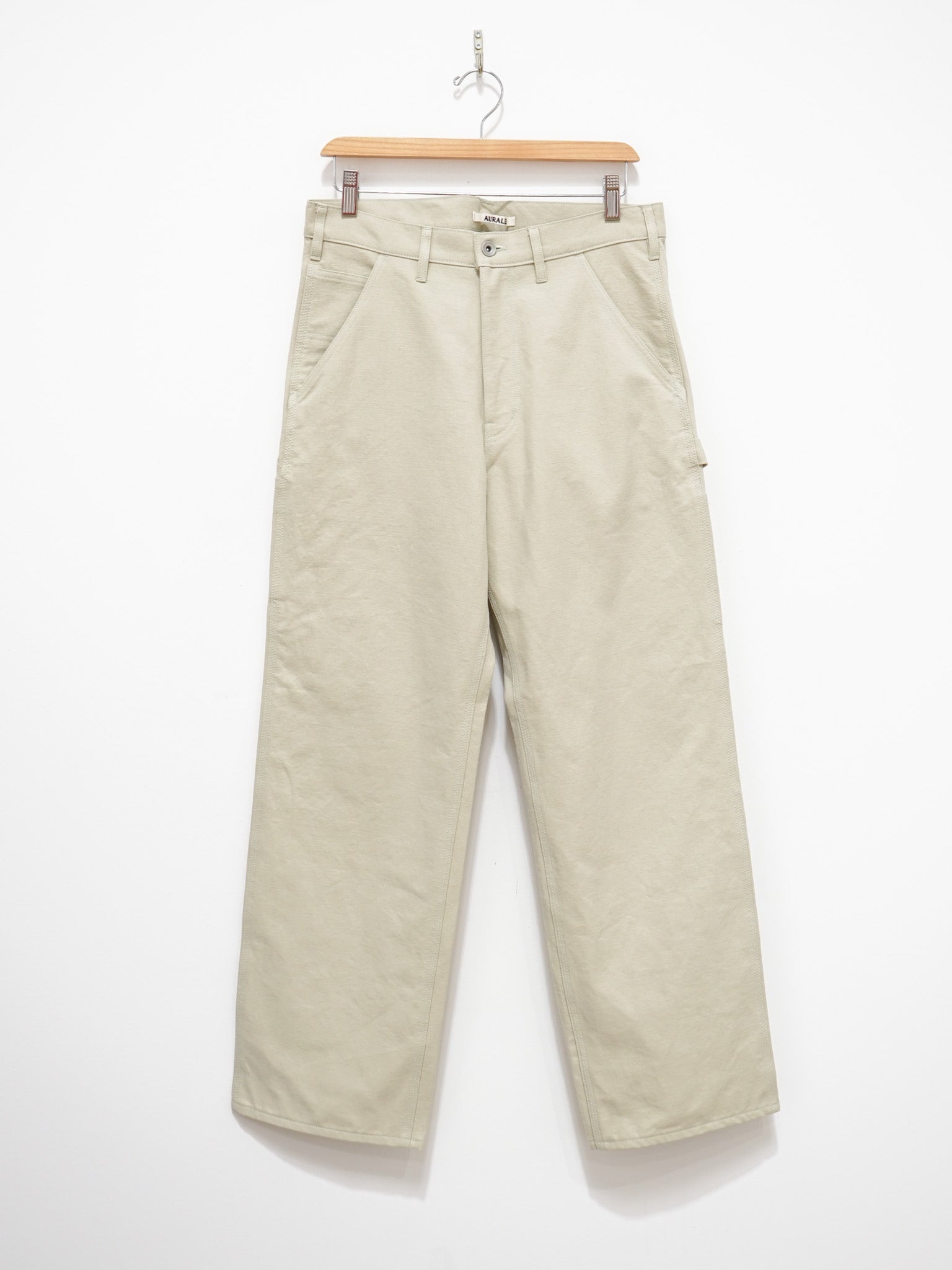 Namu Shop - Auralee Washed Heavy Canvas Pants - Ivory
