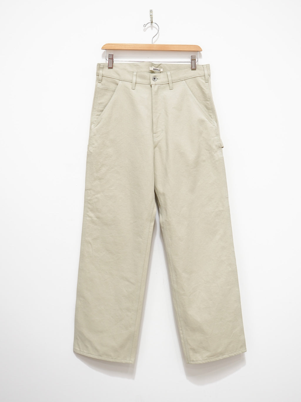 Namu Shop - Auralee Washed Heavy Canvas Pants - Ivory
