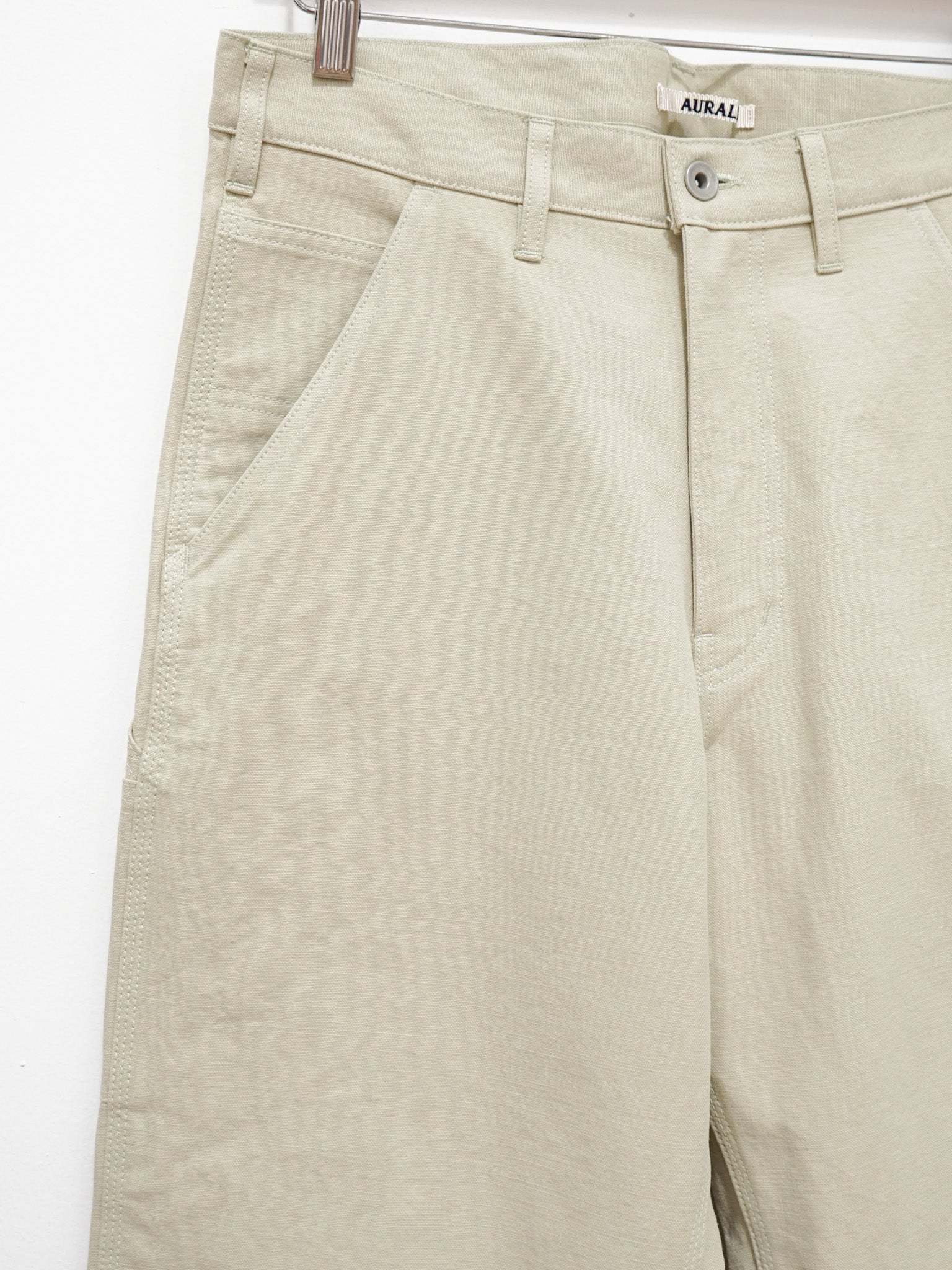 Namu Shop - Auralee Washed Heavy Canvas Pants - Ivory