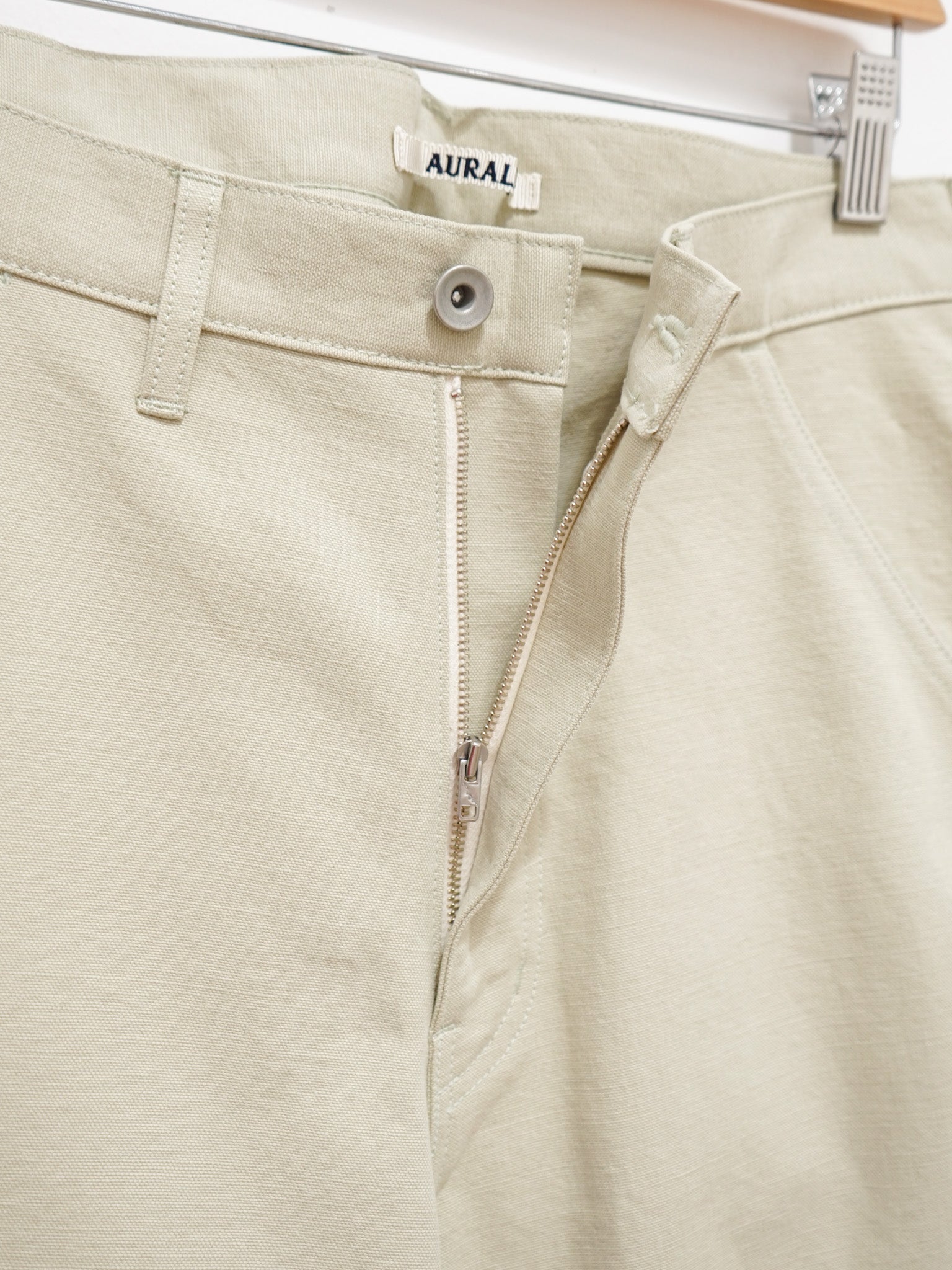 Namu Shop - Auralee Washed Heavy Canvas Pants - Ivory