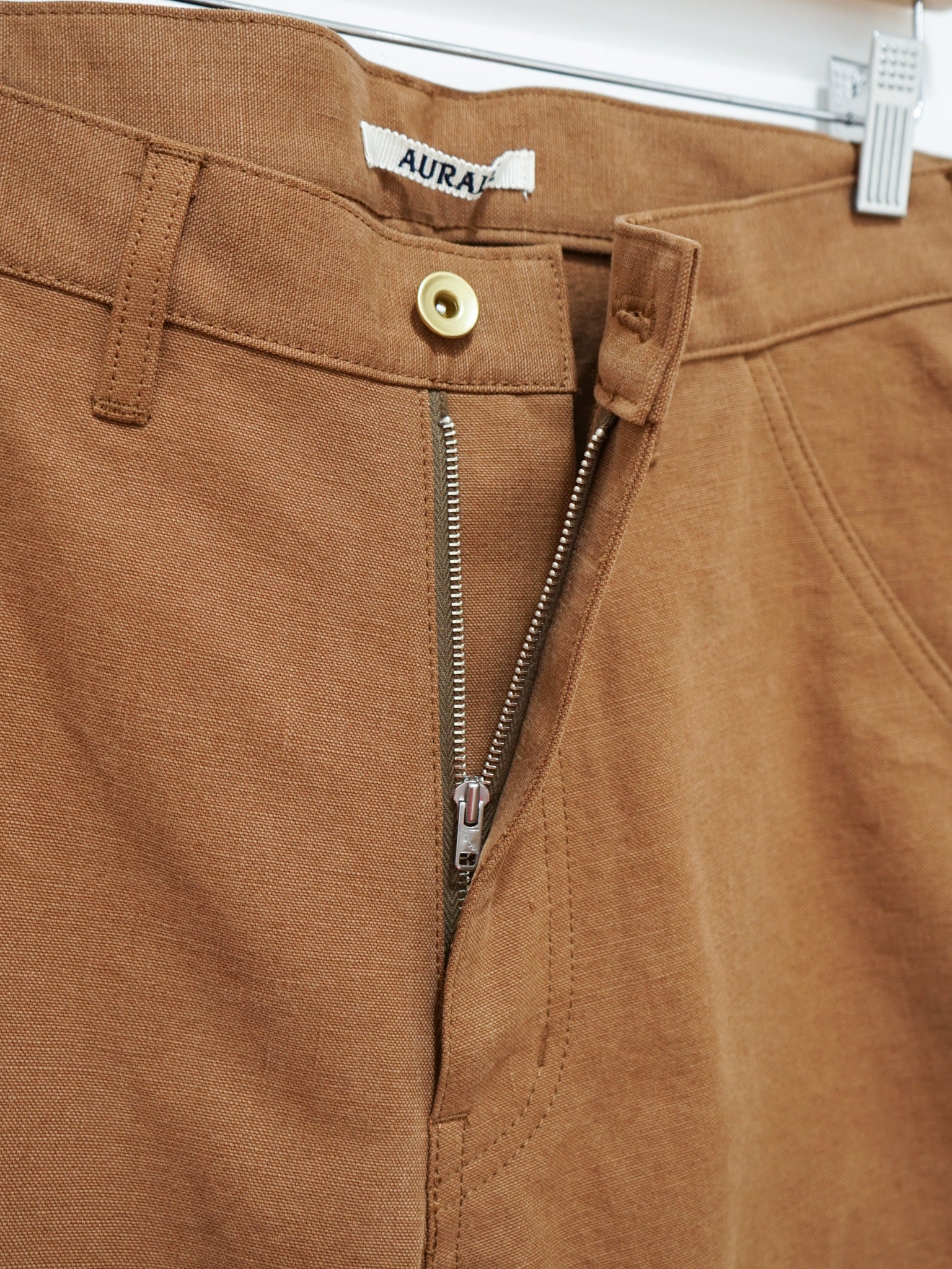 Namu Shop - Auralee Washed Heavy Canvas Pants - Brown