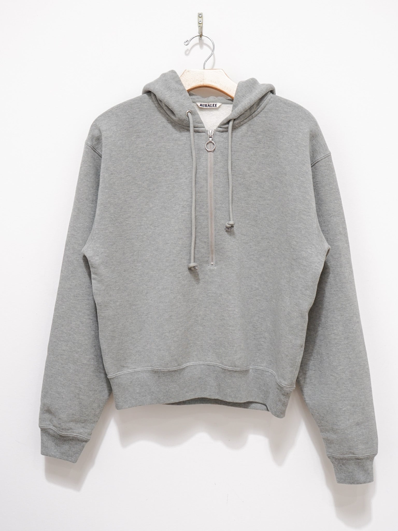 Namu Shop - Auralee High Count Heavy Sweat Pullover Parka - Top Gray