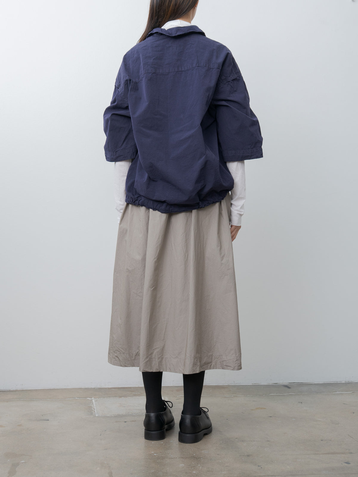 Namu Shop - Casey Casey Mili Volume Shirt PAPER COT - Navy