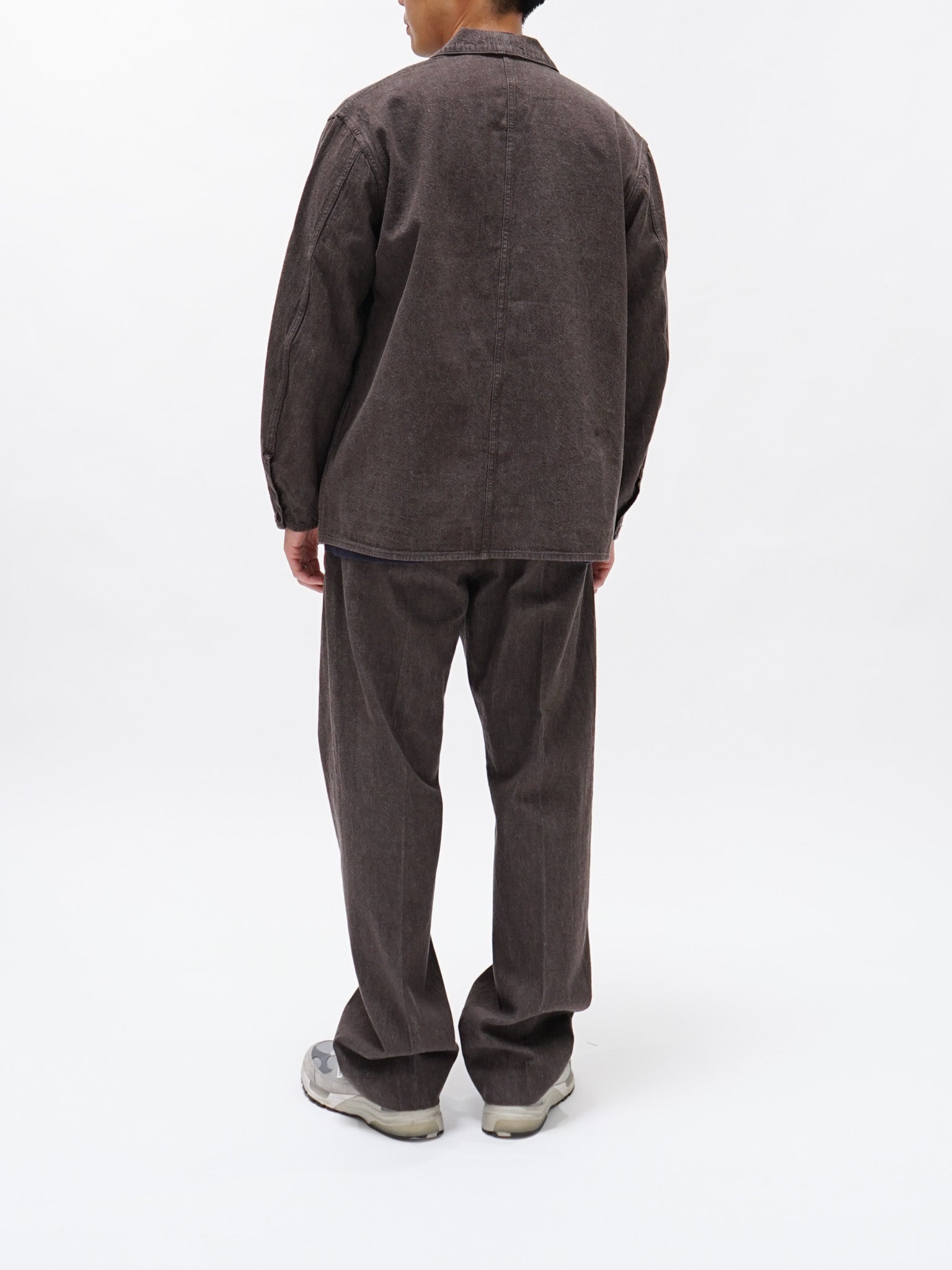 Namu Shop - Kaptain Sunshine Denim Trouser - Brown Vintage Wash