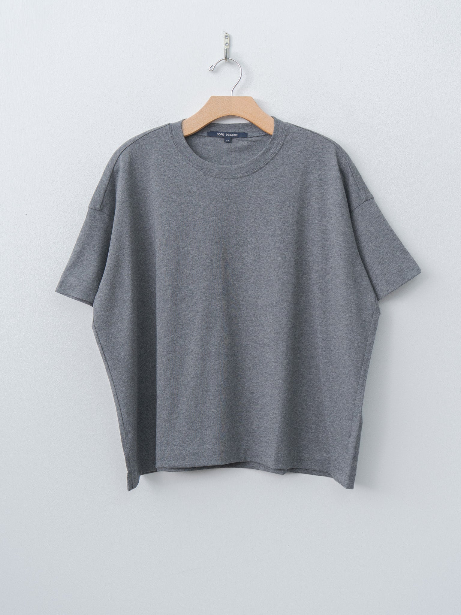 Namu Shop - Sofie D'Hoore Tilly Tee - Mid Gray Melange