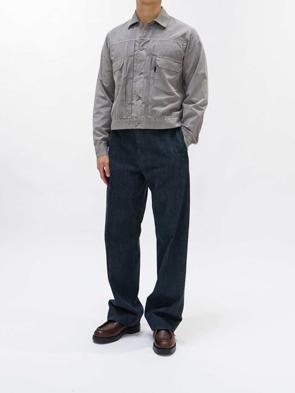 Namu Shop - Kaptain Sunshine Denim Trouser - Indigo Vintage Wash